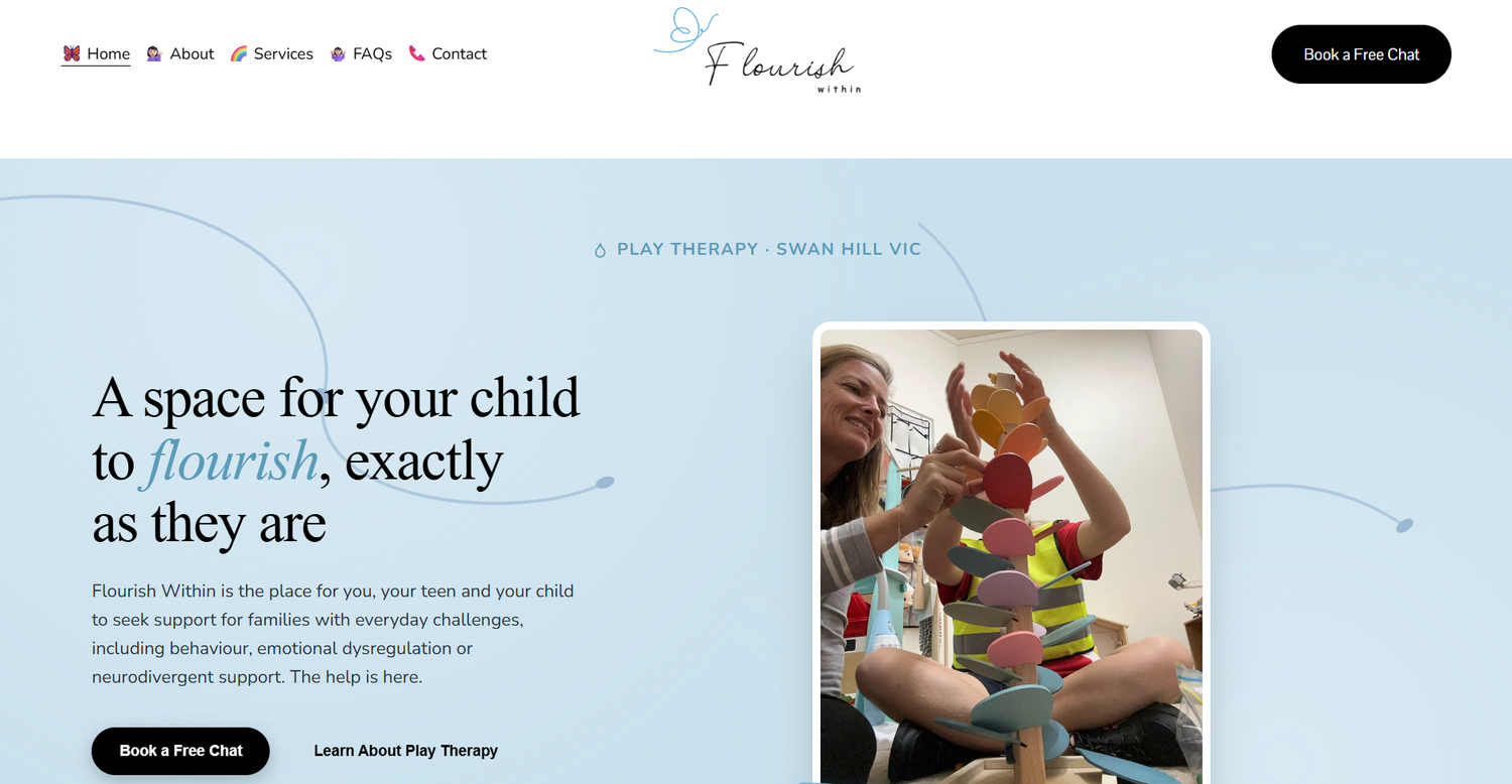 Flourish Within homepage