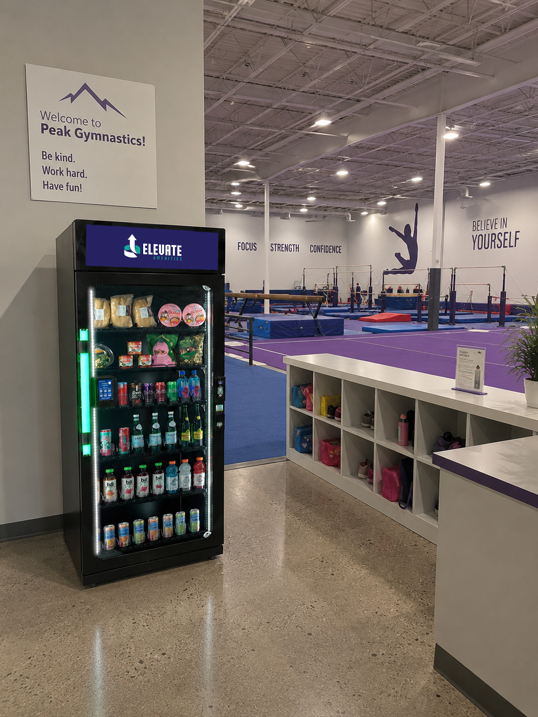 Smart Vending at Gymnastics Facility