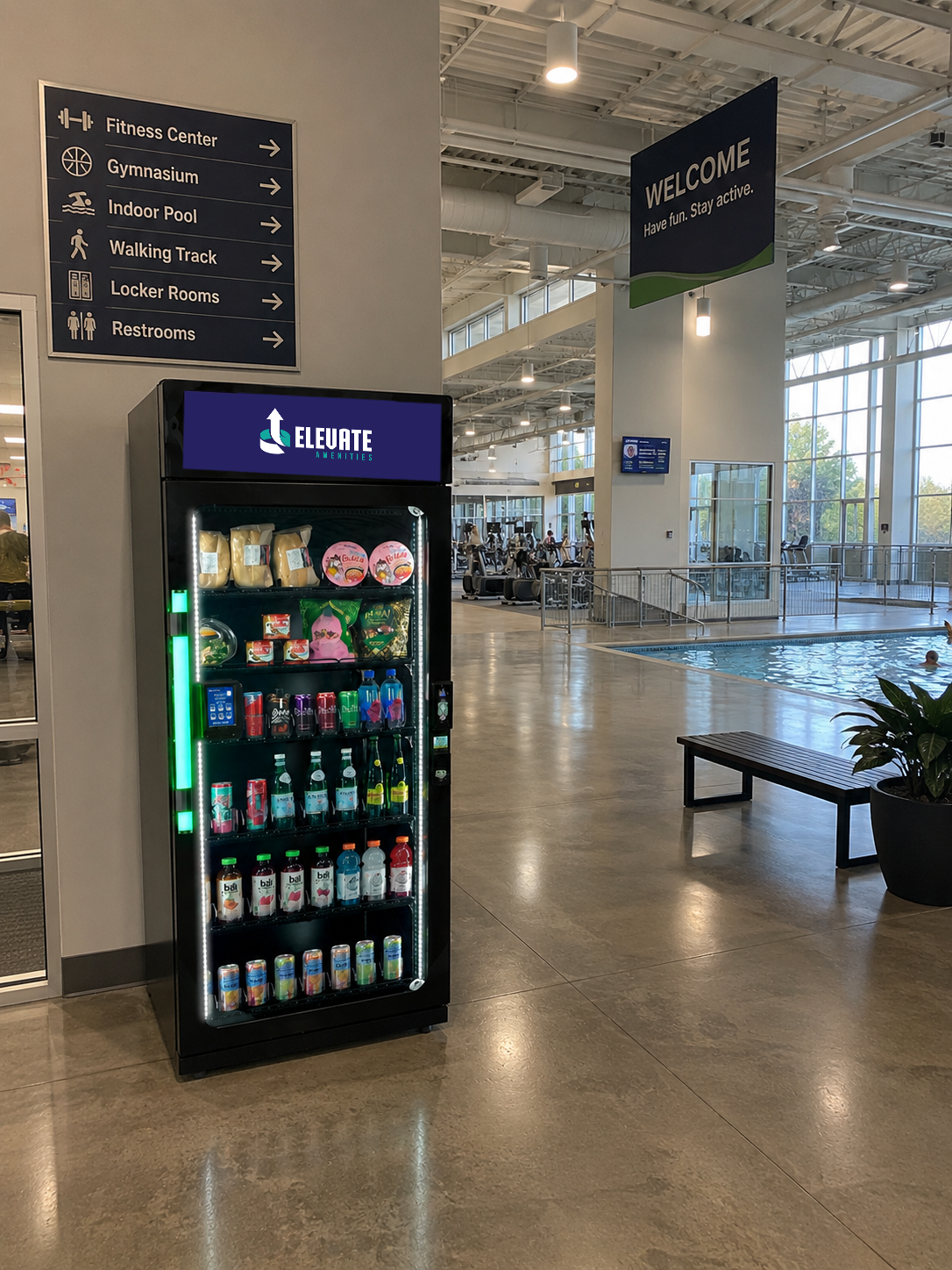Smart Vending in gym
