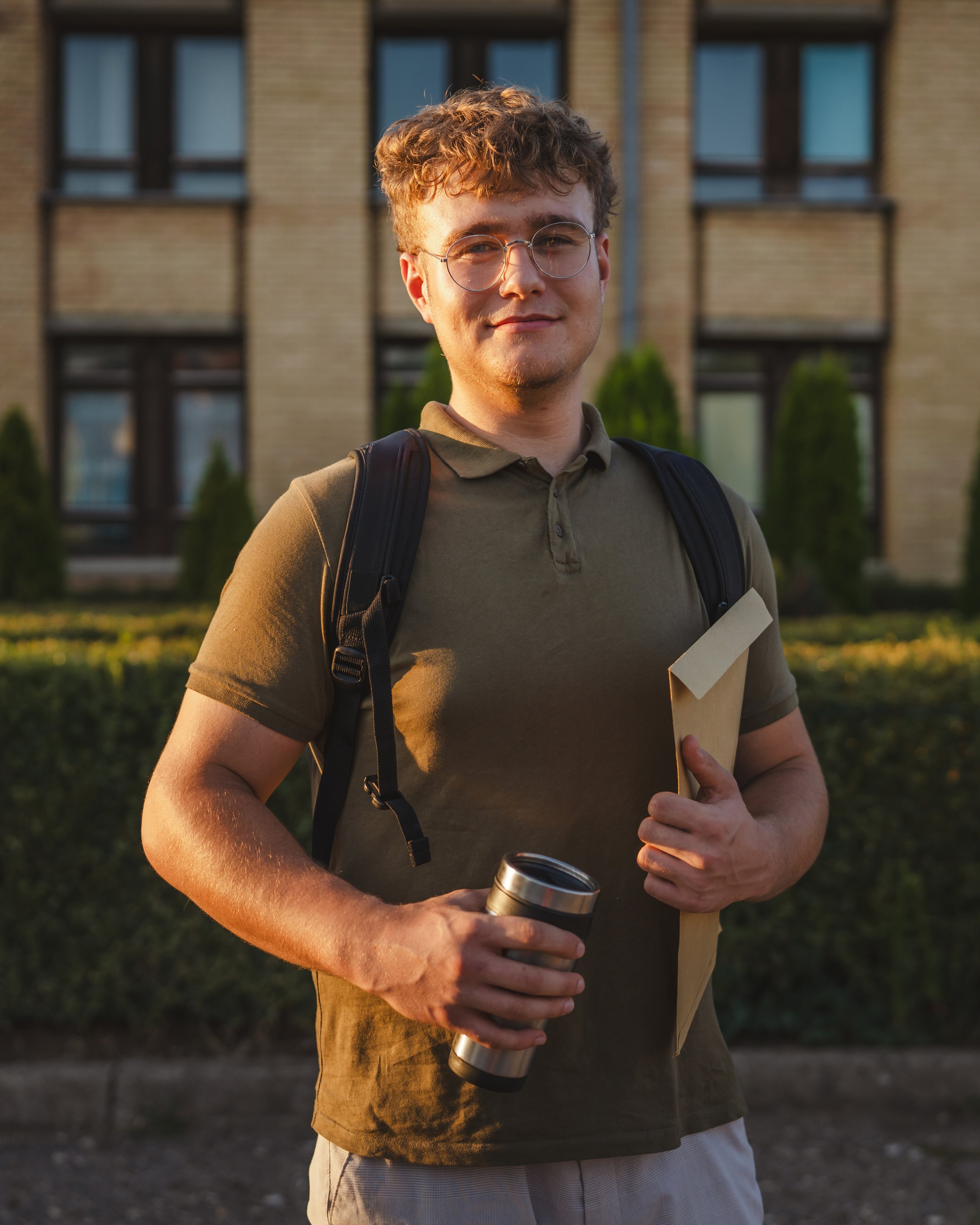 Student in between classes