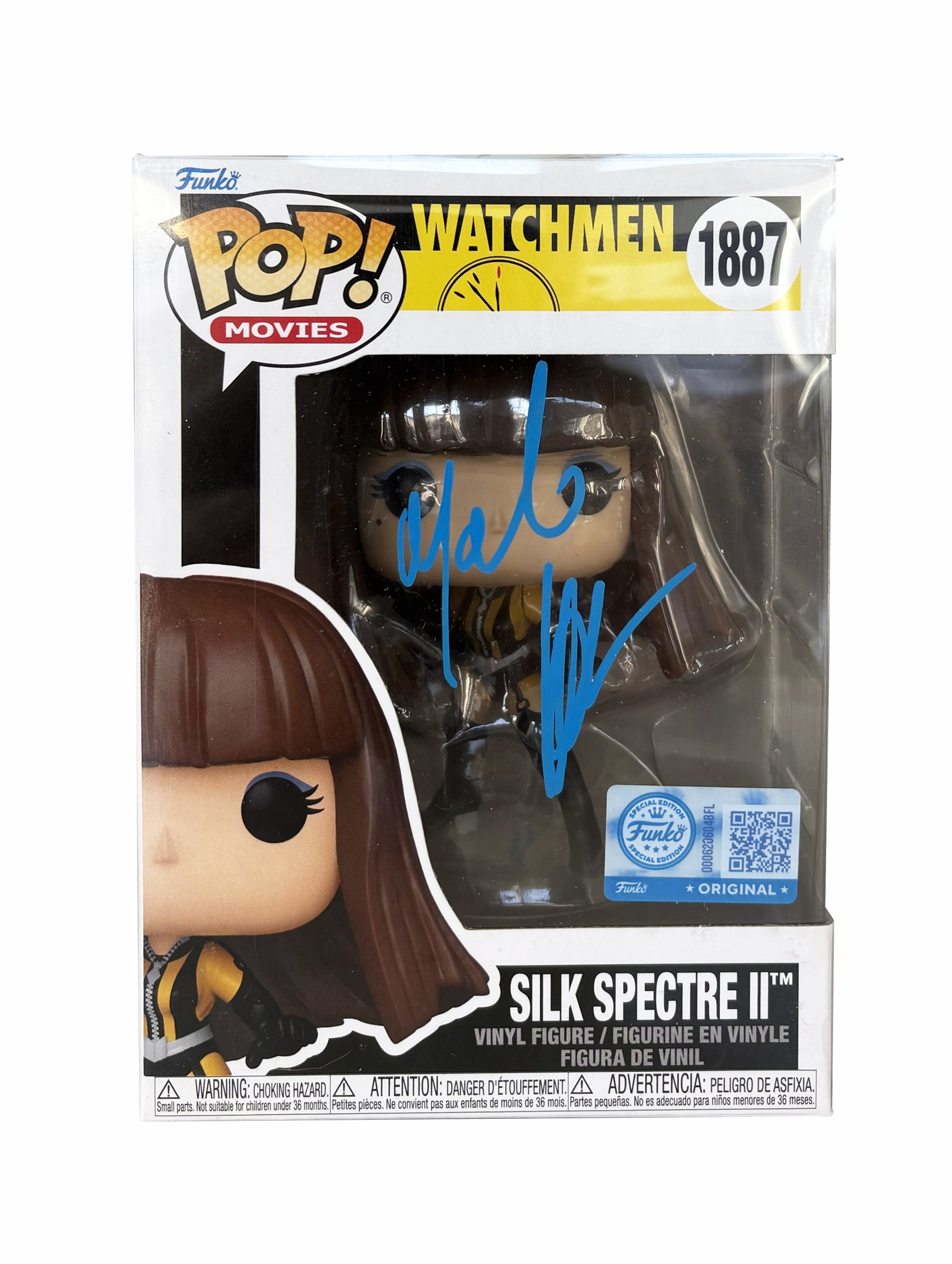 Malin Akerman Signed "Silk Spectre II" #188 Funko Pop Figure