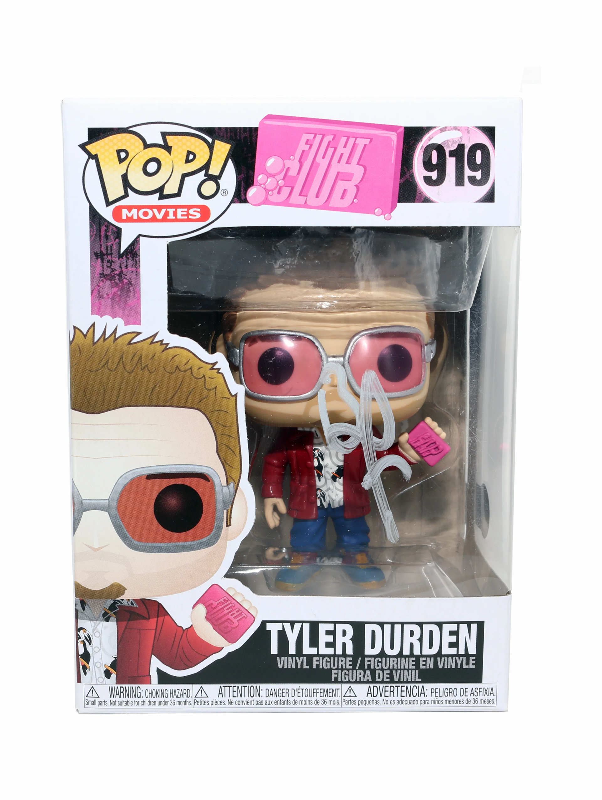 Brad Pitt Signed Tyler Durden #919 Funko Pop Figure