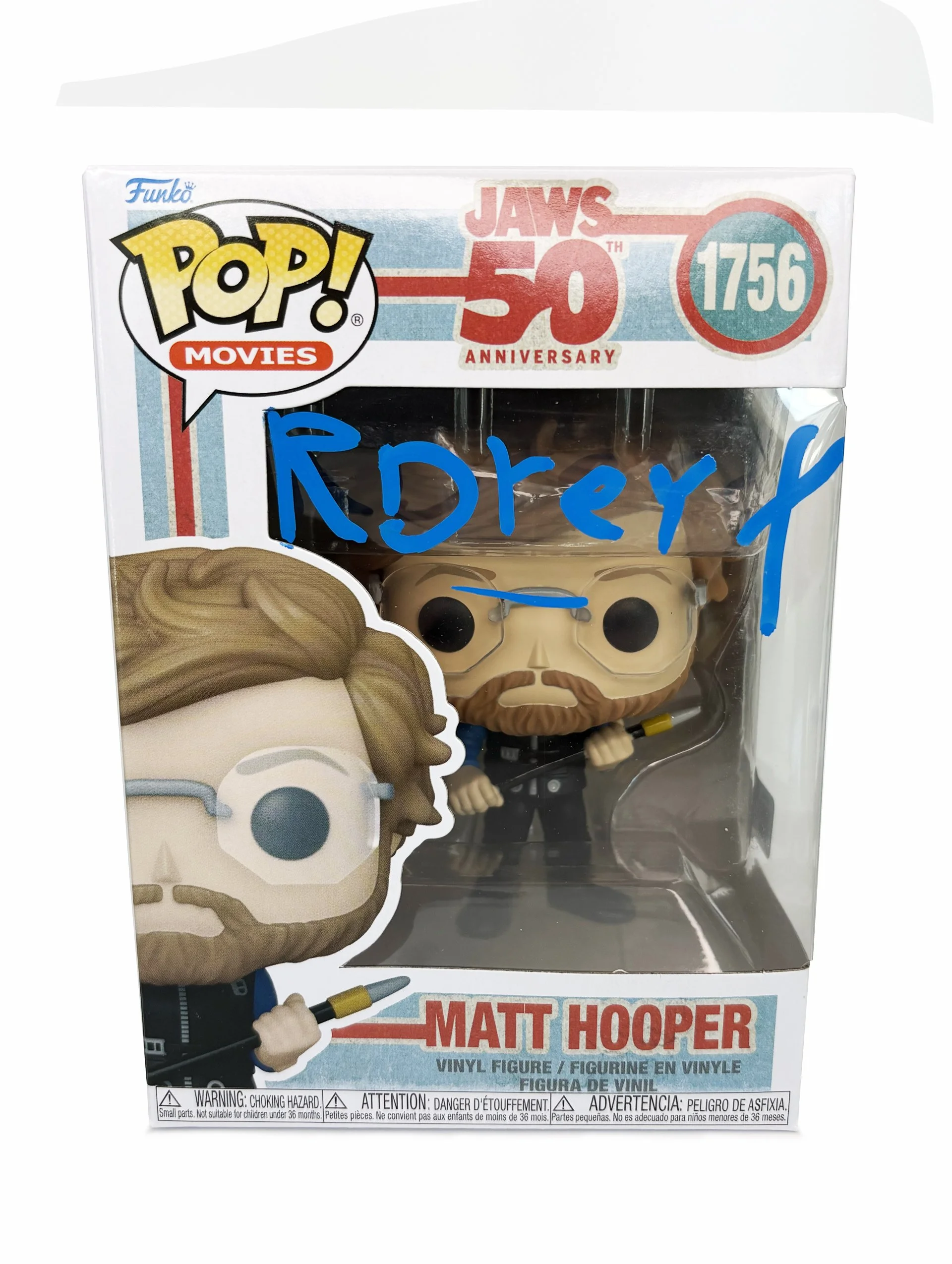 Richard Dreyfuss Signed "Matt Hopper" #1756 Funko Pop Figure