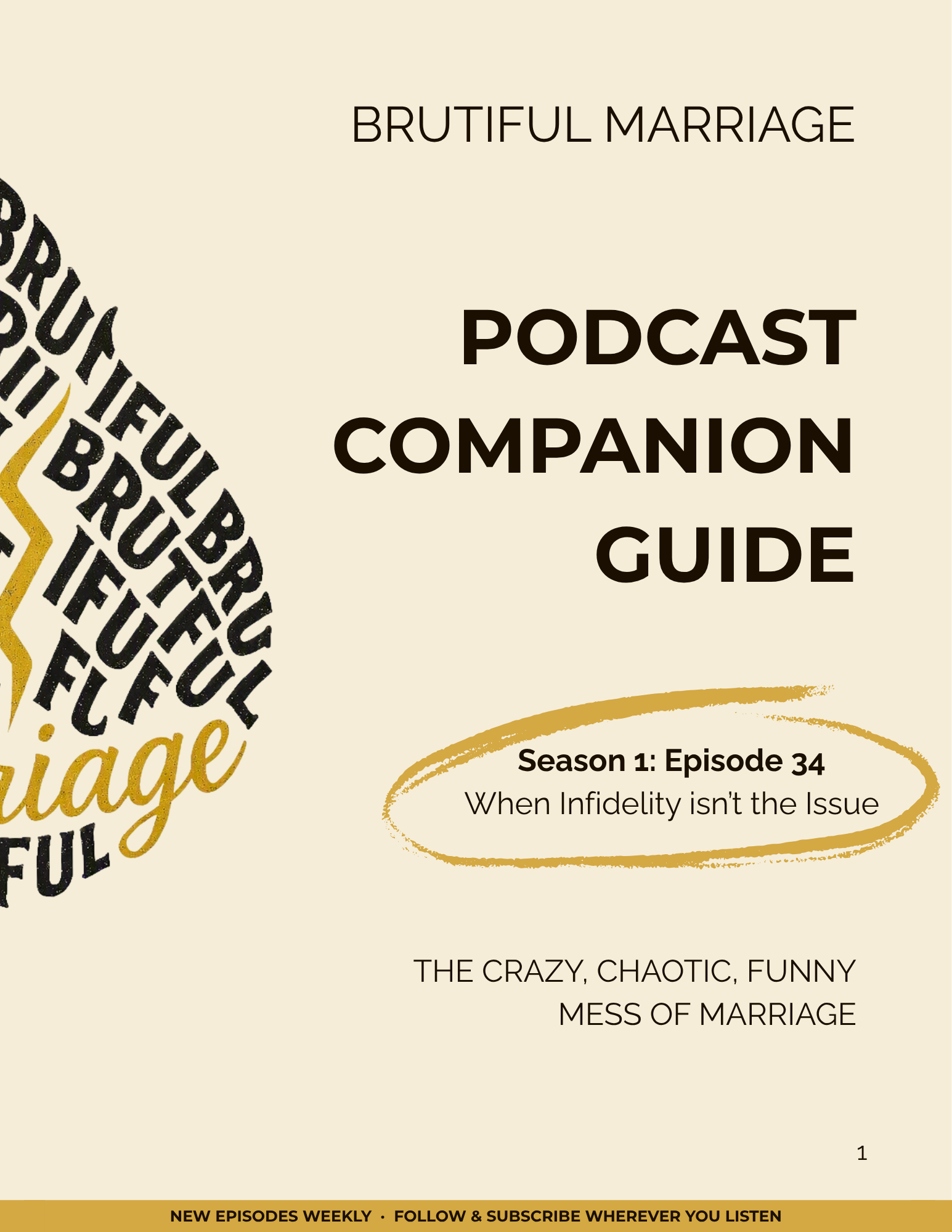 Eps. 34 - When Infidelity Isn't the Issue
