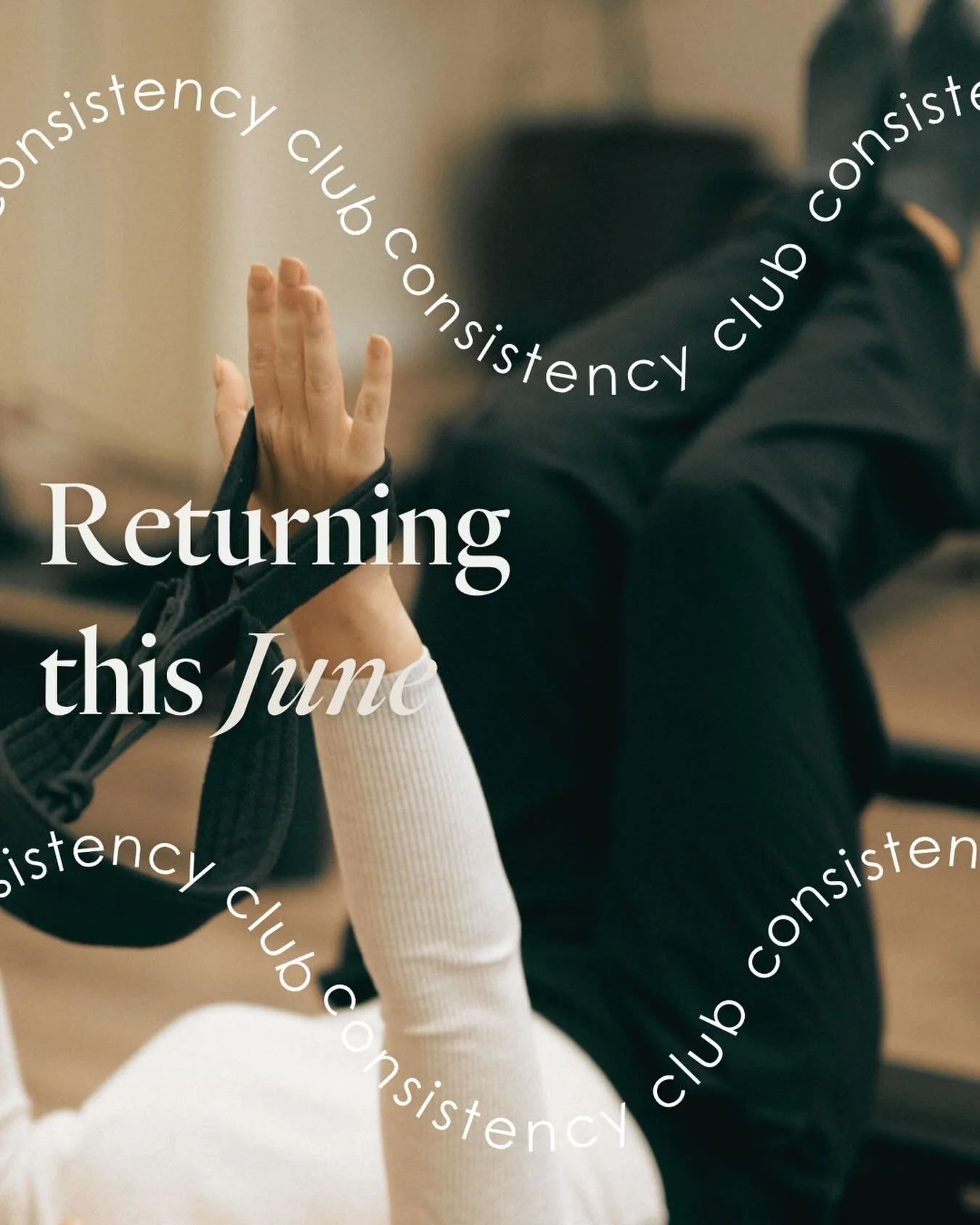 Your winter situationship is back 🤍

The Consistency Club returns this June 1!!

8 weeks of reformer, routine &amp; accountability&hellip; and did we mention the opportunity to win $1000 for basically just going to Pilates 👀

More details soon.