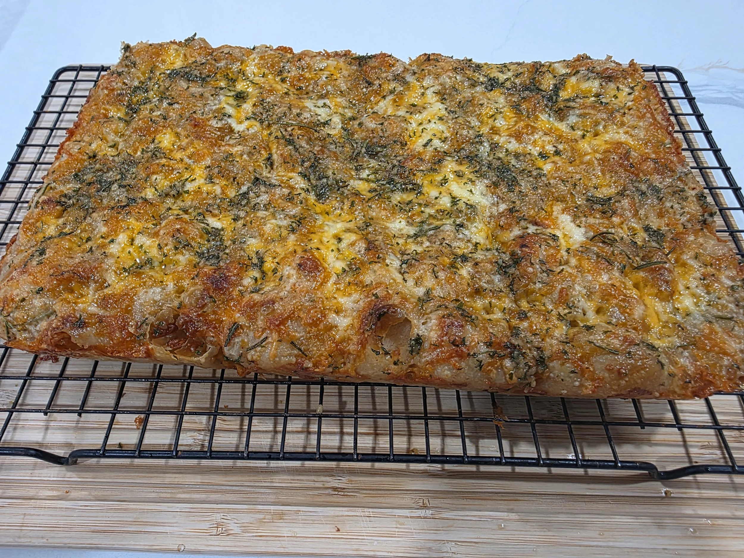 The Lush Soul (Garlic, Herb, & Cheese Focaccia)