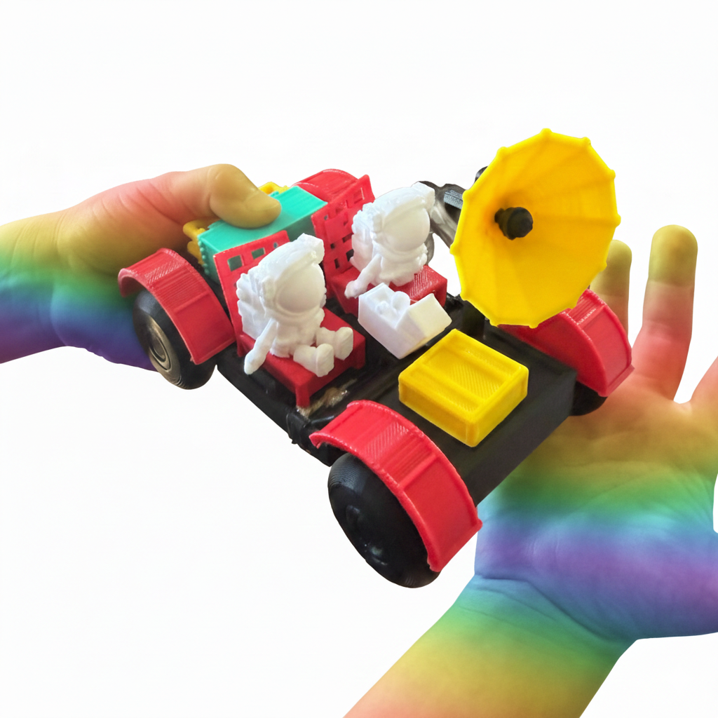 Nasa Rover with Astronauts