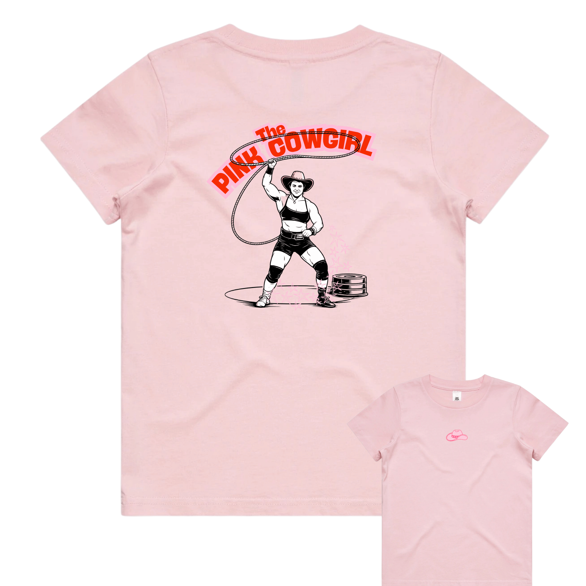 'The Pink Cowgirl' Kids Tee (Pink)