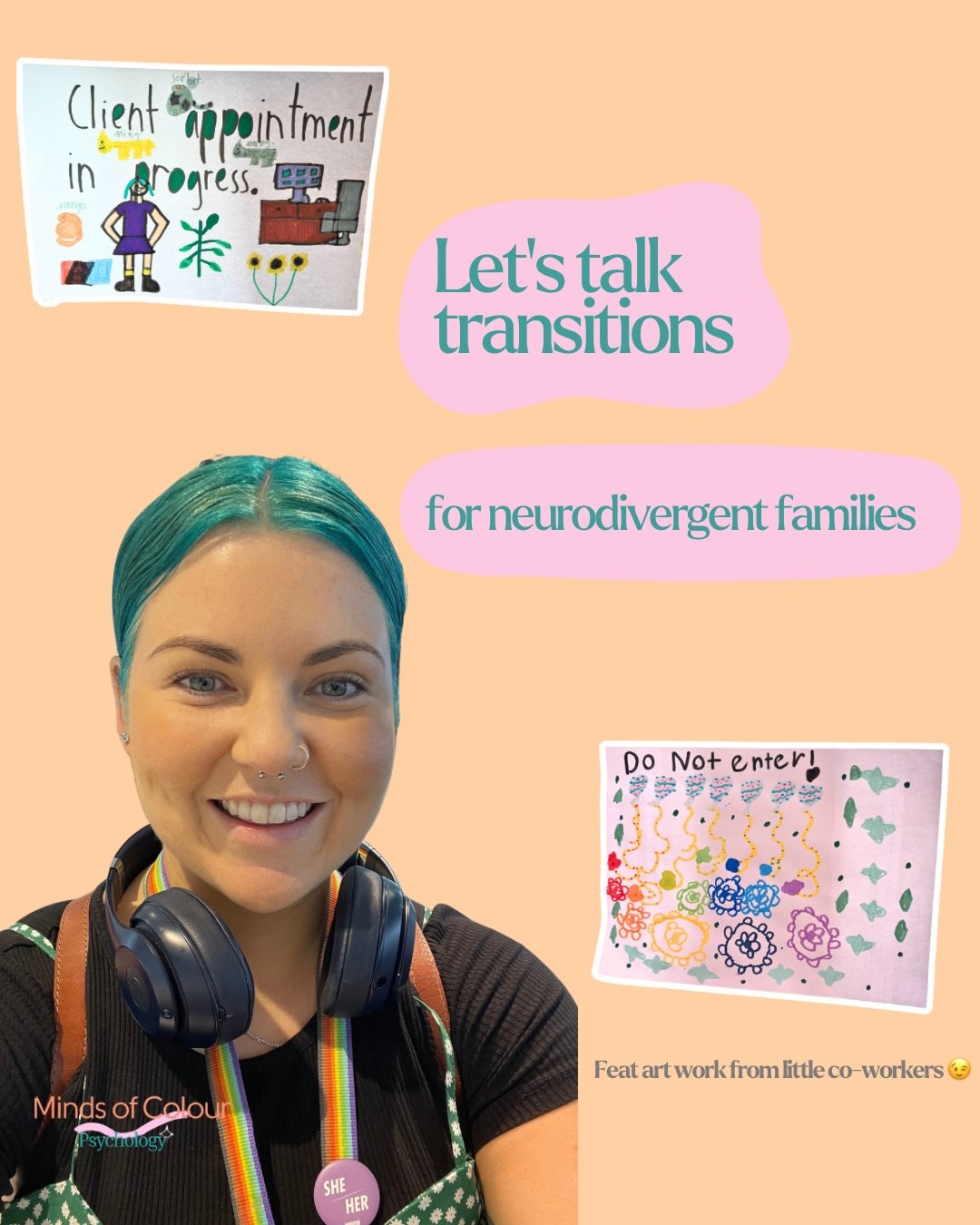 My little co-workers taking things very seriously around here these school holidays 😉

Many neurodivergent families I work with, and something that is also relevant to my family, is the constant juggle of balancing little humans (and big humans) dif