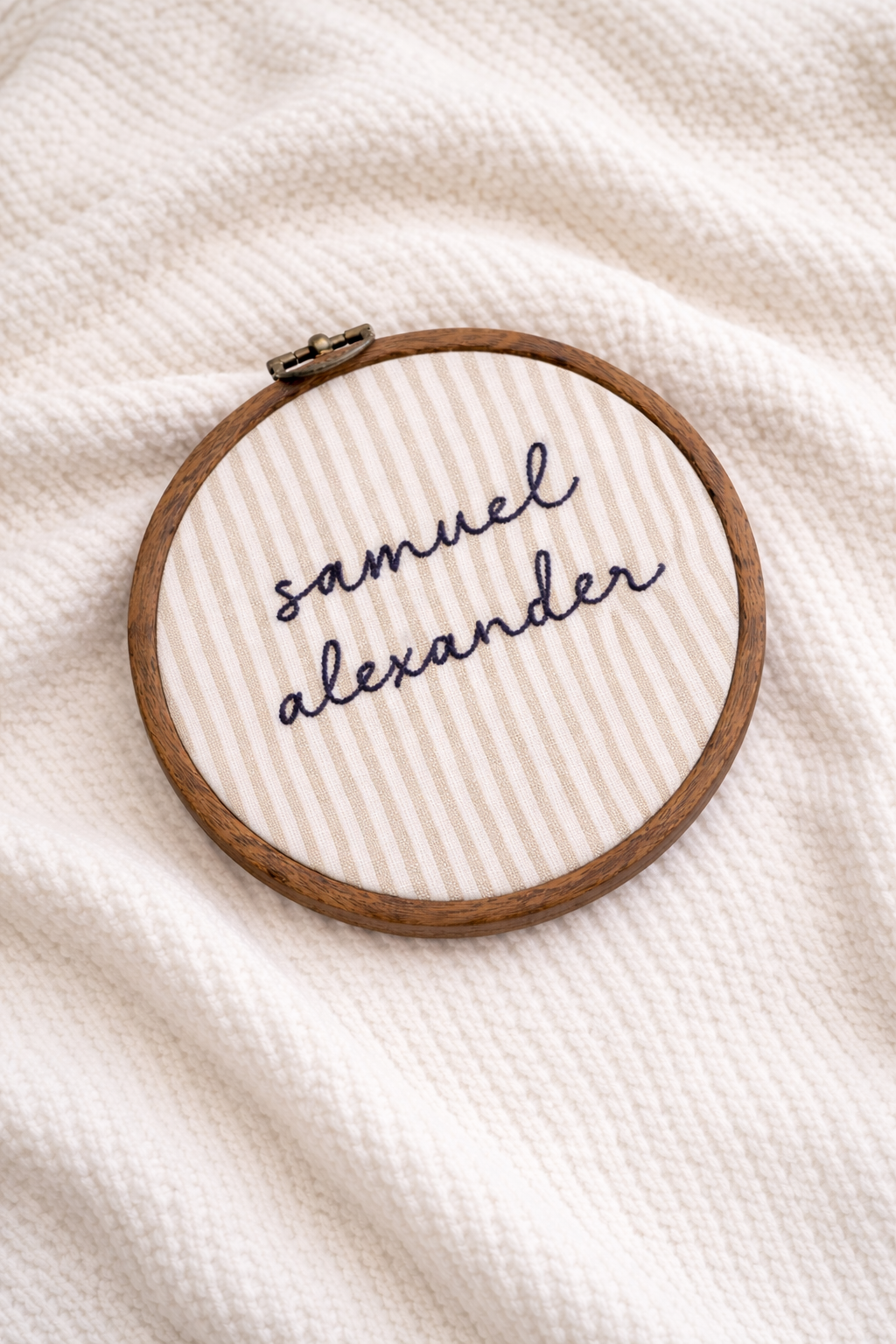 Embroidered Name Sign