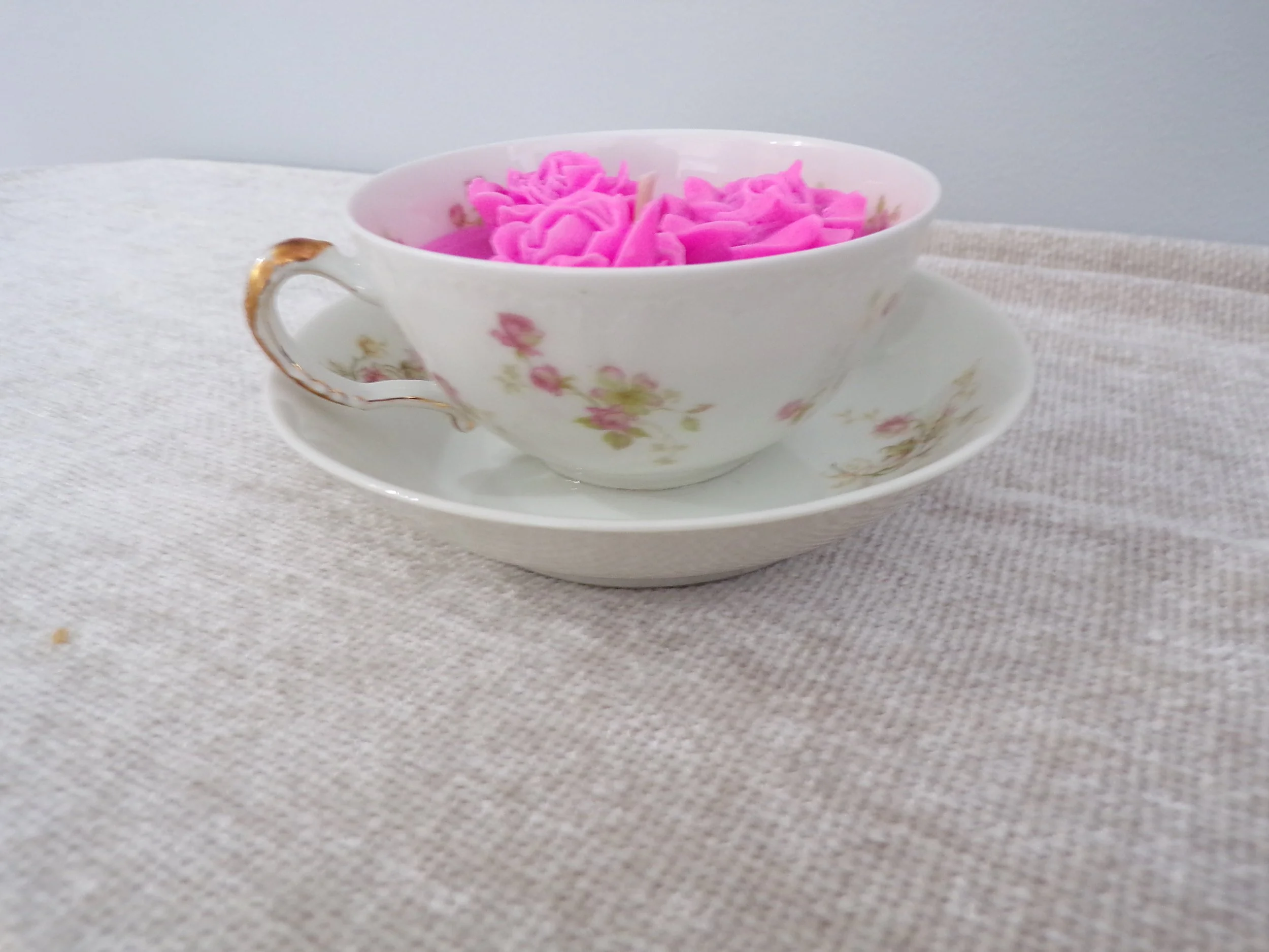 Ginger Vanilla– Teacup Soy Candle