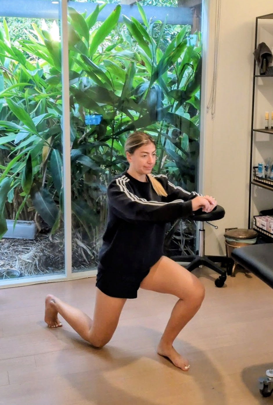Exercise rehabilitation and functional movement exercises taught by Dr Florence to help restore muscular strength and balance for those suffering from injury, back pain, neck pain, headaches, scoliosis, hip pain and dysfunction, knee injury