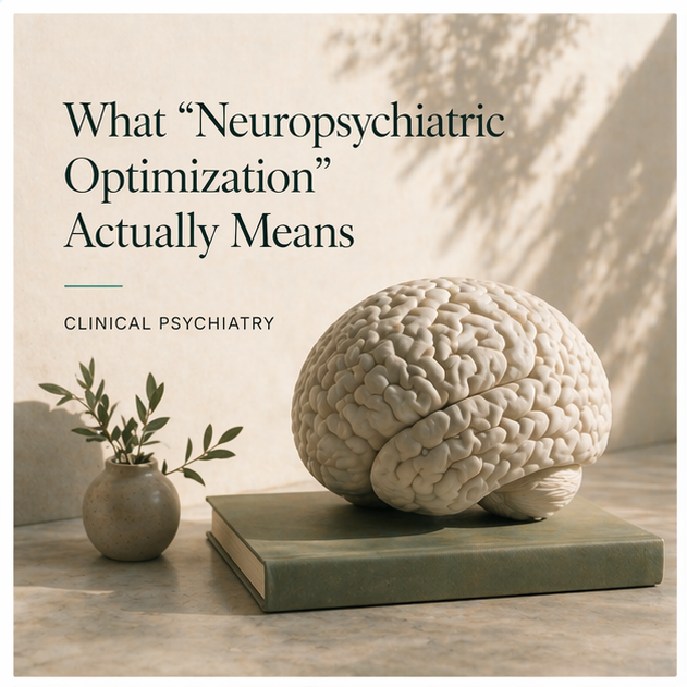 What "Neuropsychiatric Optimization" Actually Means