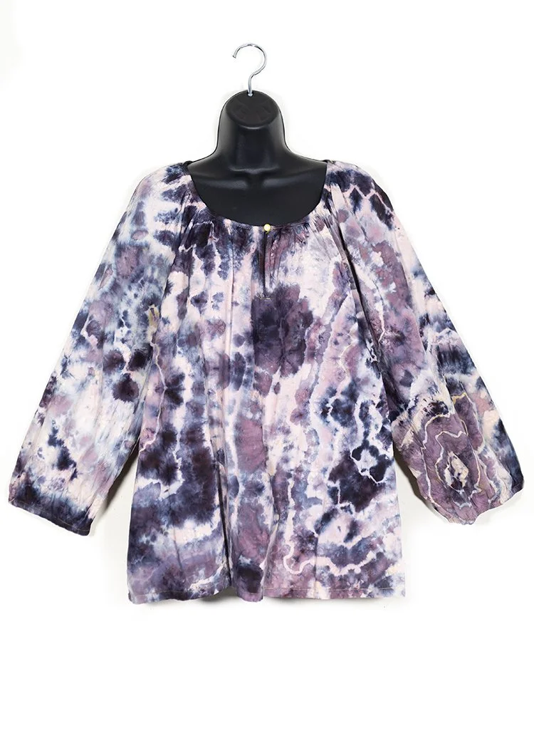 Purple Medium Sleeve Blouse