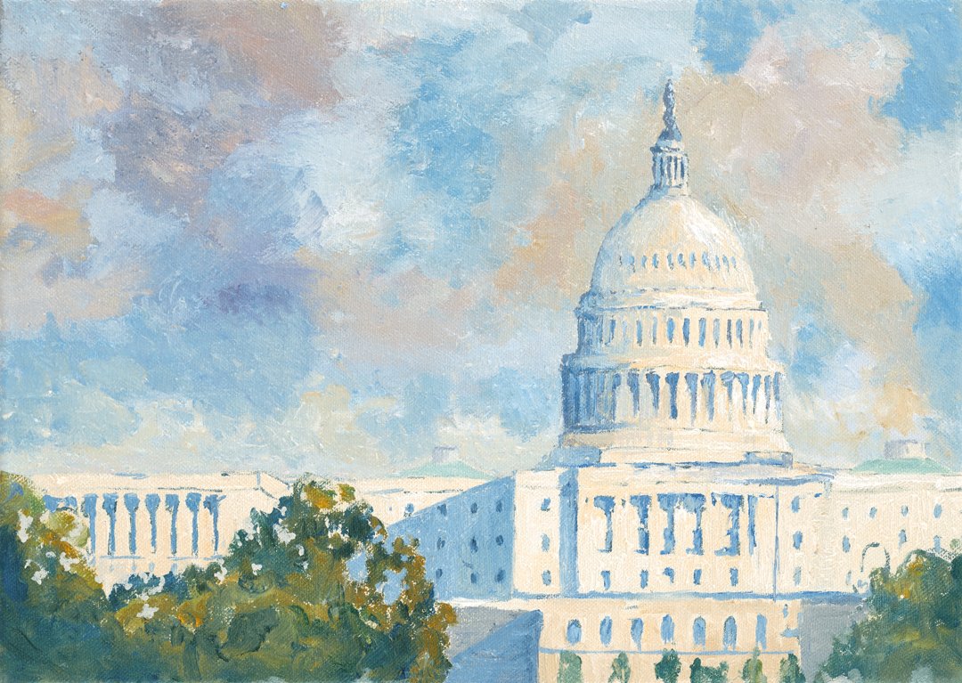 U.S. Capitol, Morning Sun