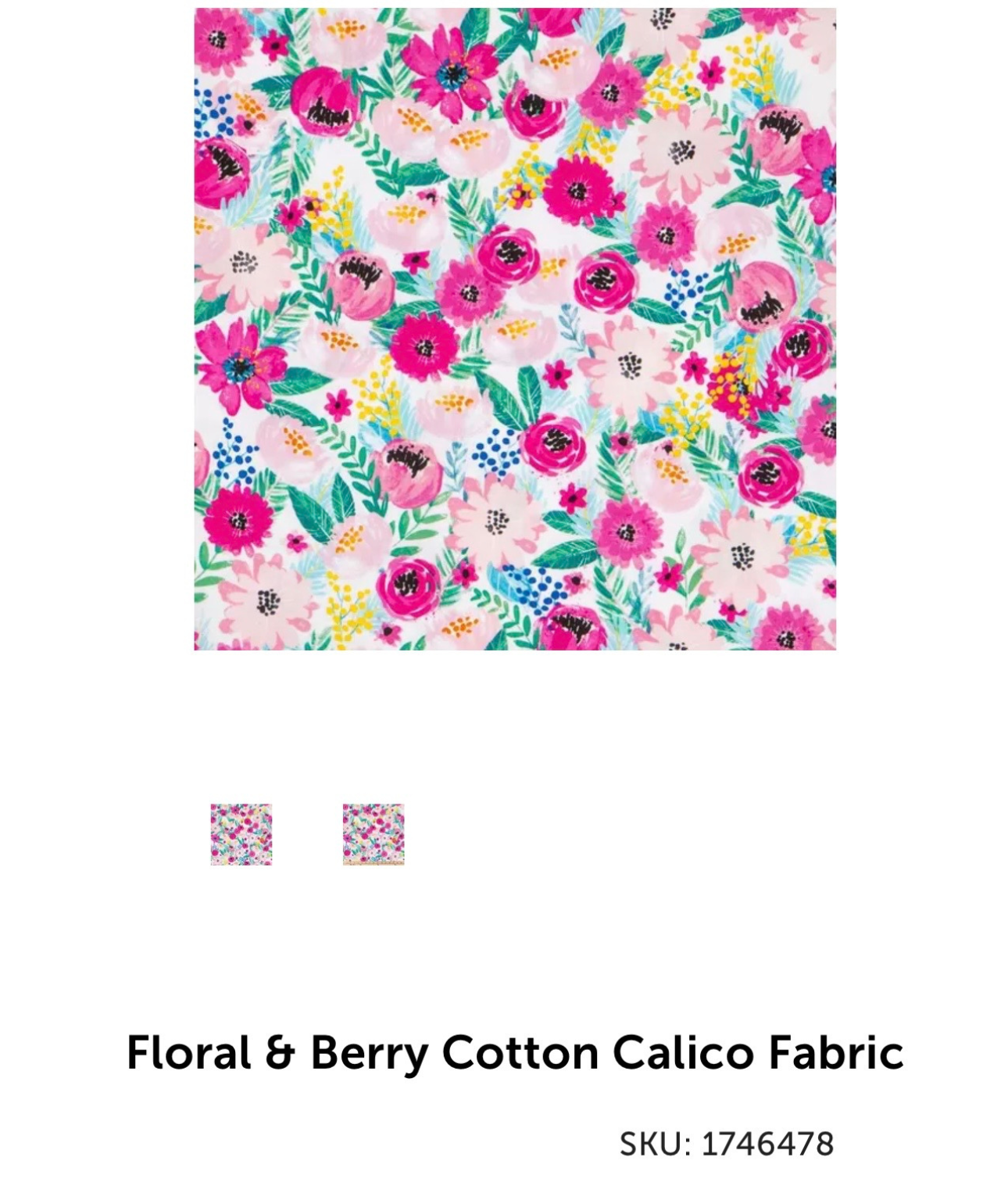 Floral & Berry Cotton Calico_1746478