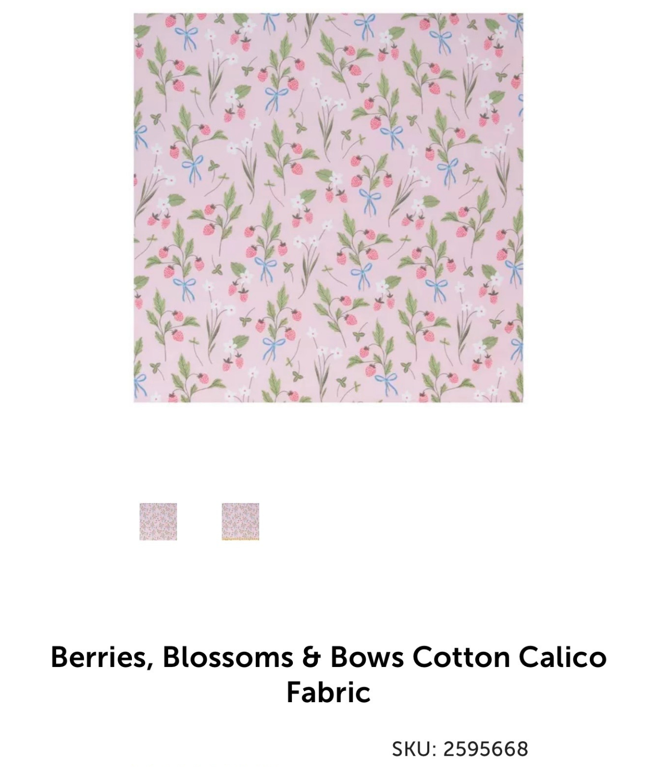 Berries, Blossoms & Bows Cotton Calico_2595668
