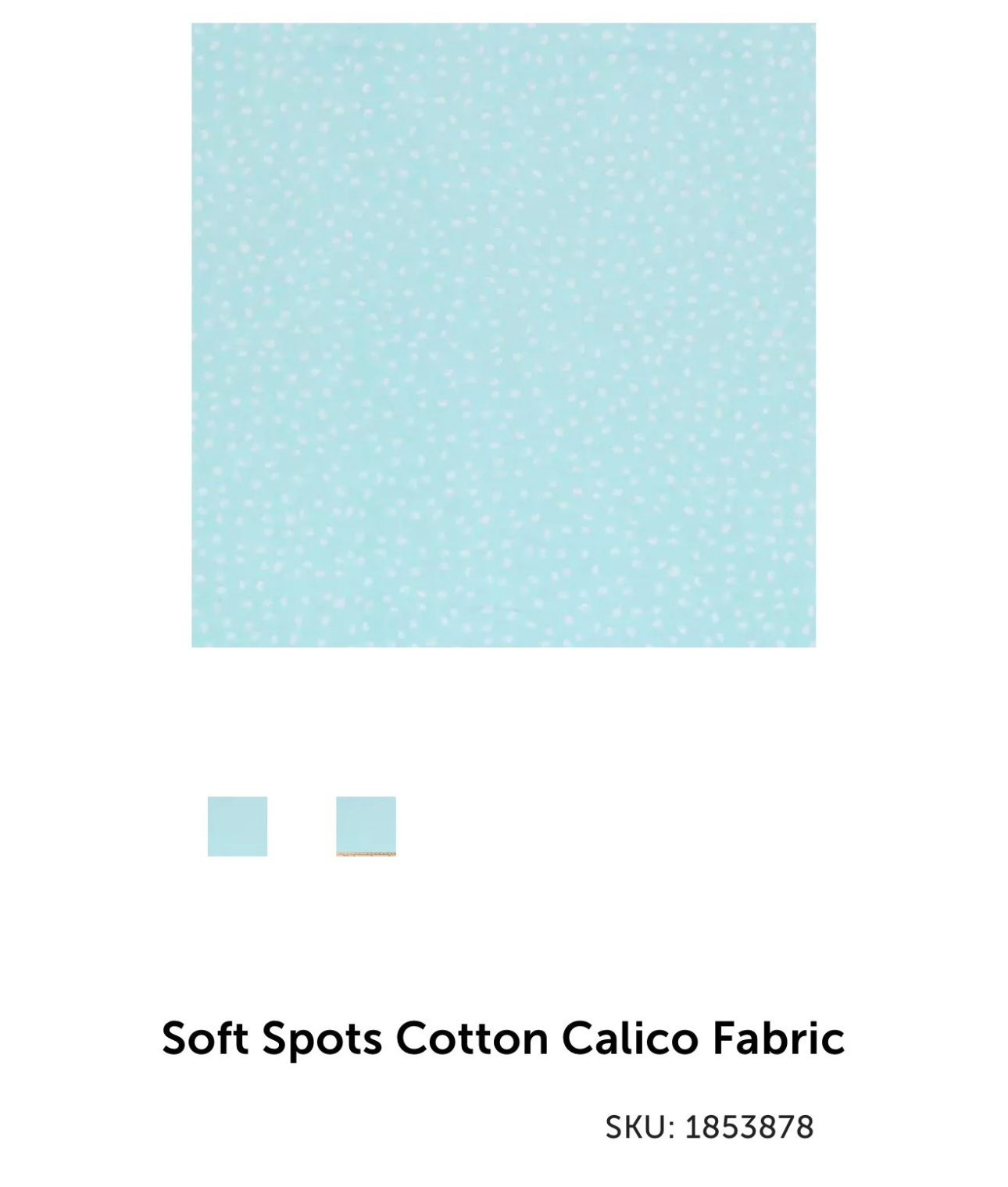 Blue Soft Spots Cotton Calico_1853878