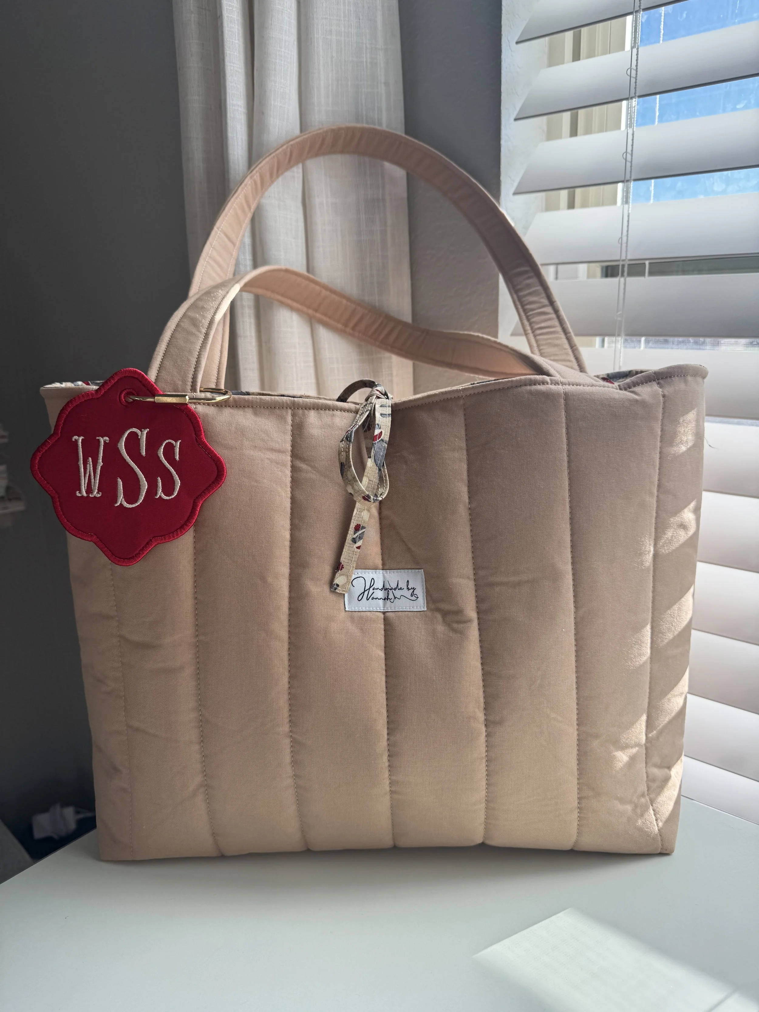 Quilted Tote Bag - Large