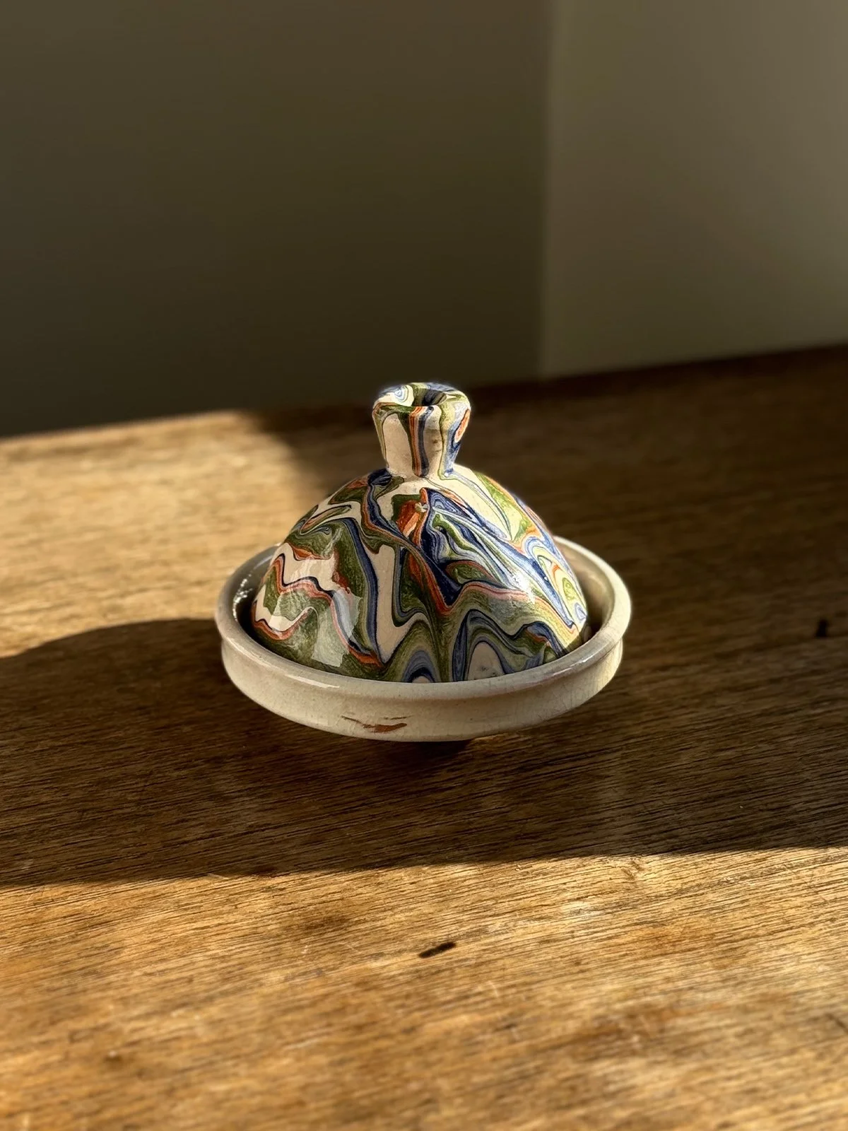 Marbled Butter Dish
