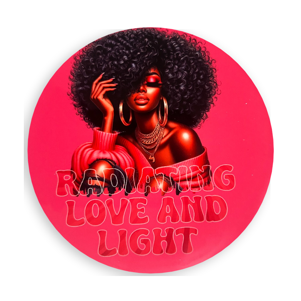 Radiating Love and Light Coaster