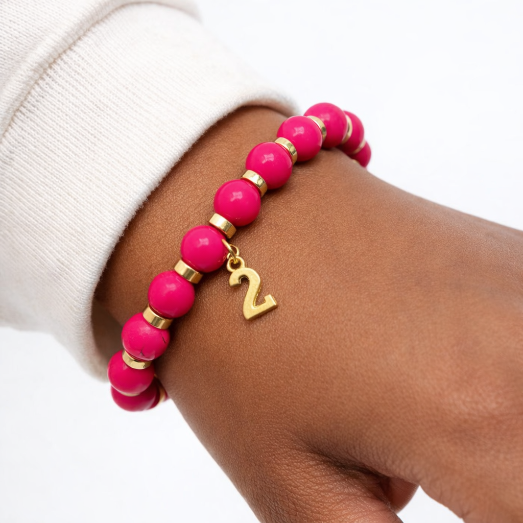 Pink Howlet Bracelet