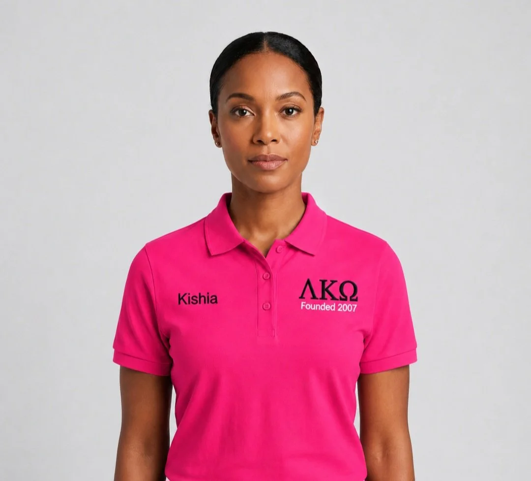 ΛΚΩ Sorority Polo Shirt  With Name