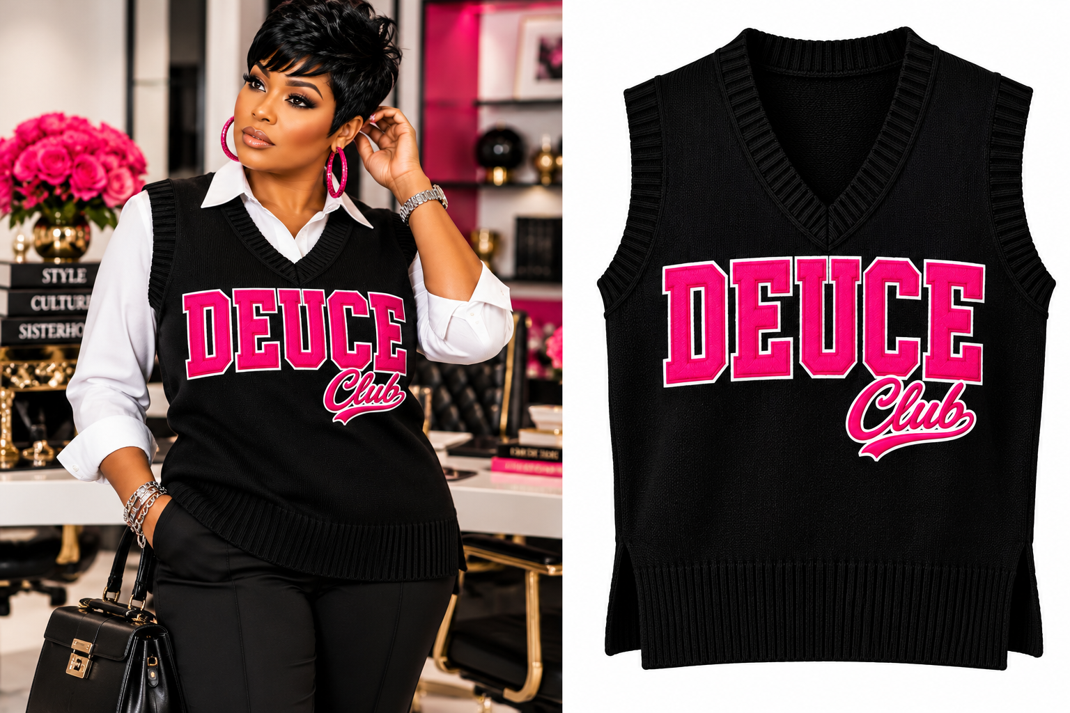 SORORITY DEUCE CLUB SWEATER VEST