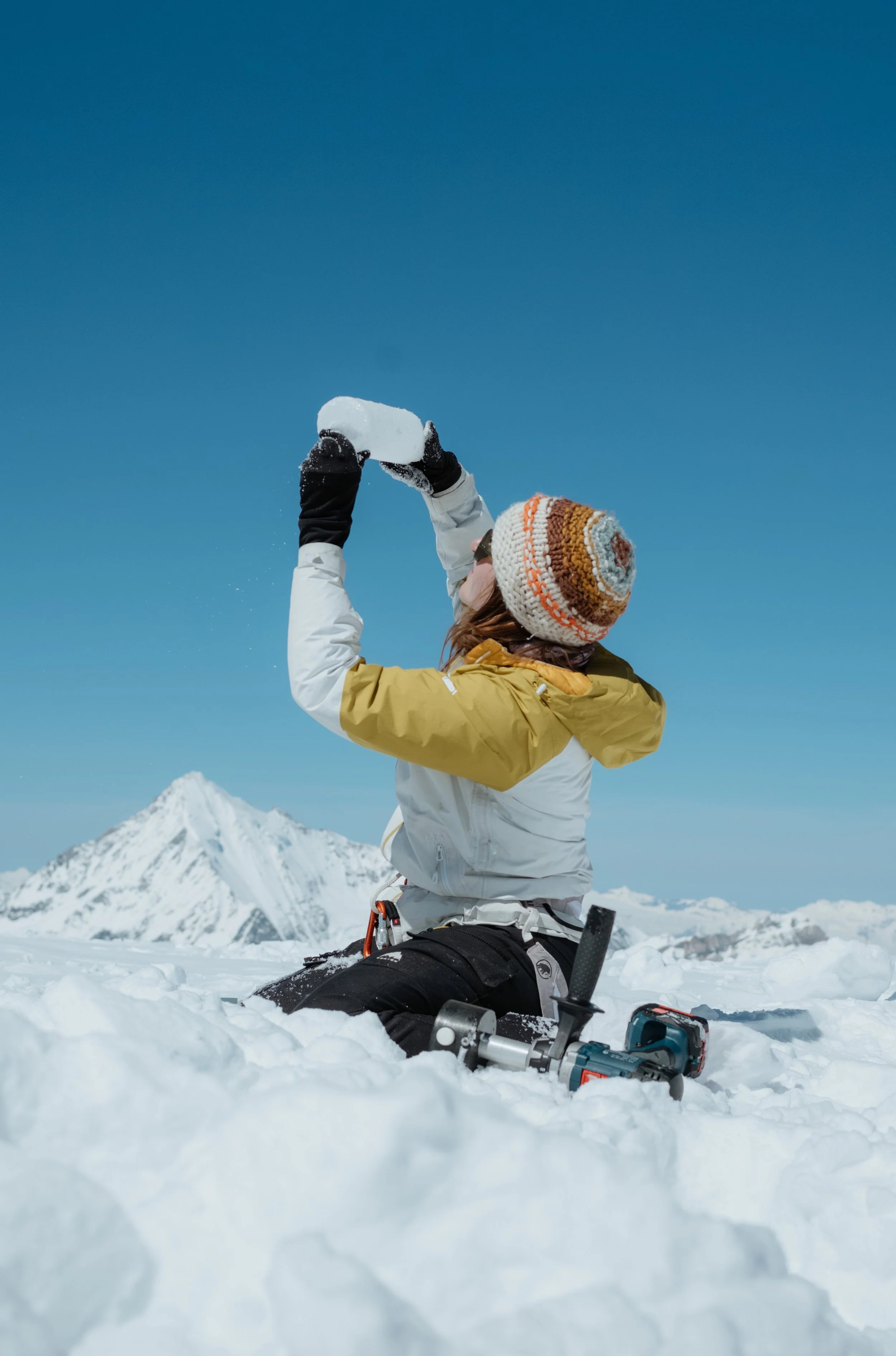 Eiskernbohrung mit Paul Scherrer Institut | April 2024 | Alphubel