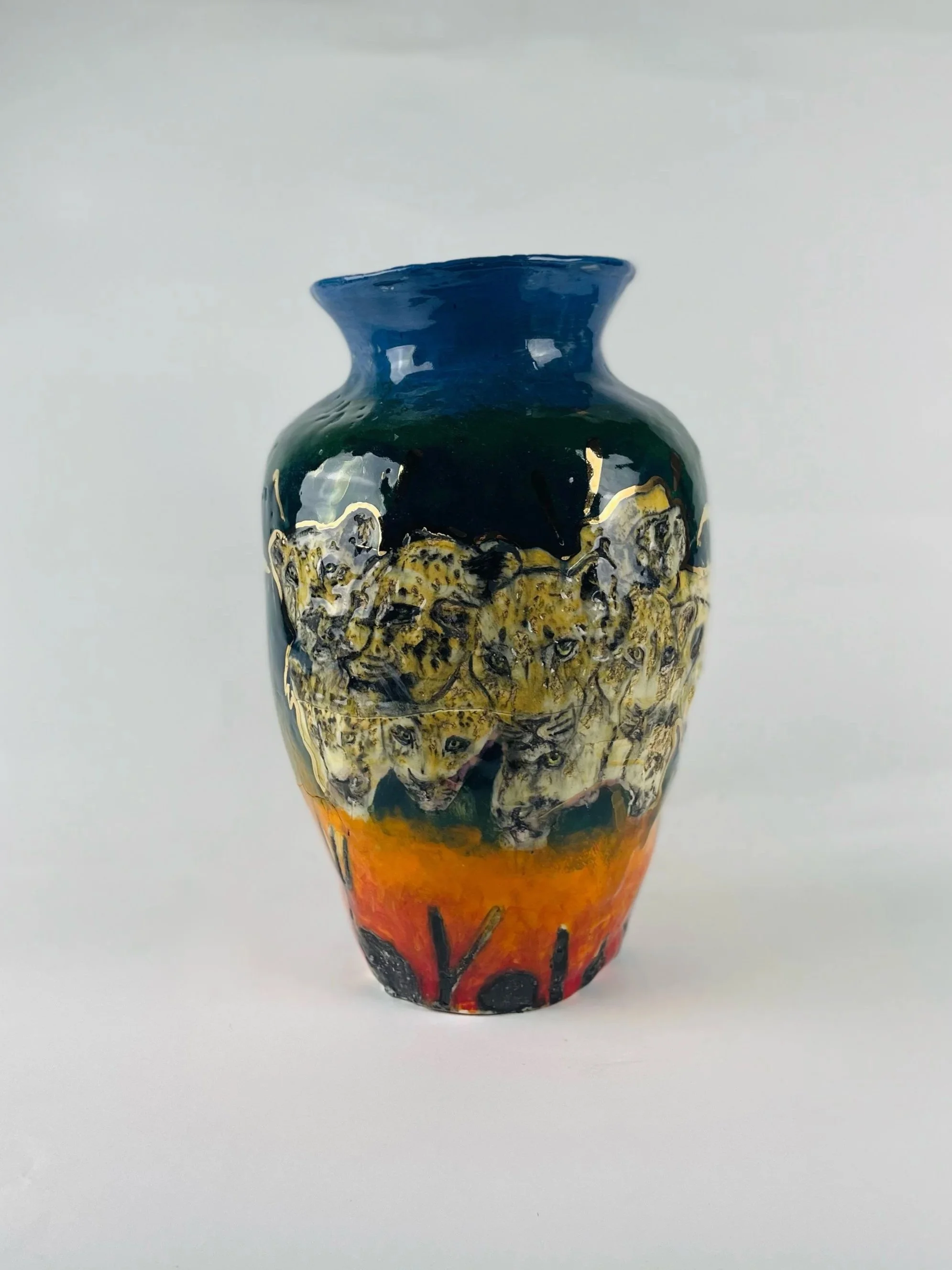 'Endangered', glazed terracotta. 2023