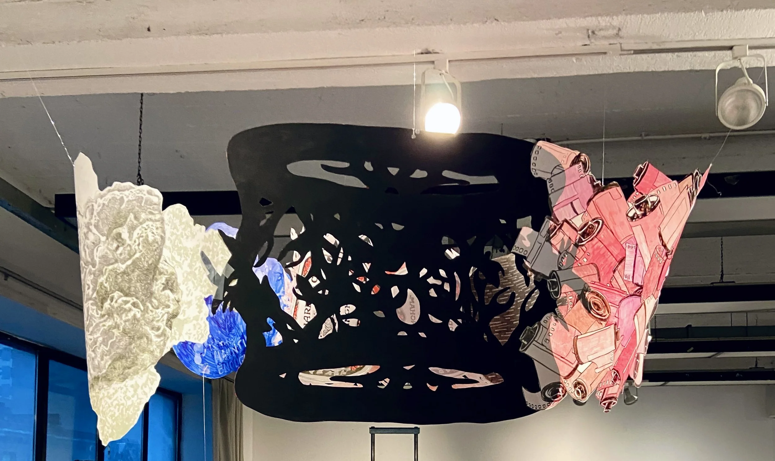 'Memoring', mixed media, 30 inches, 2022