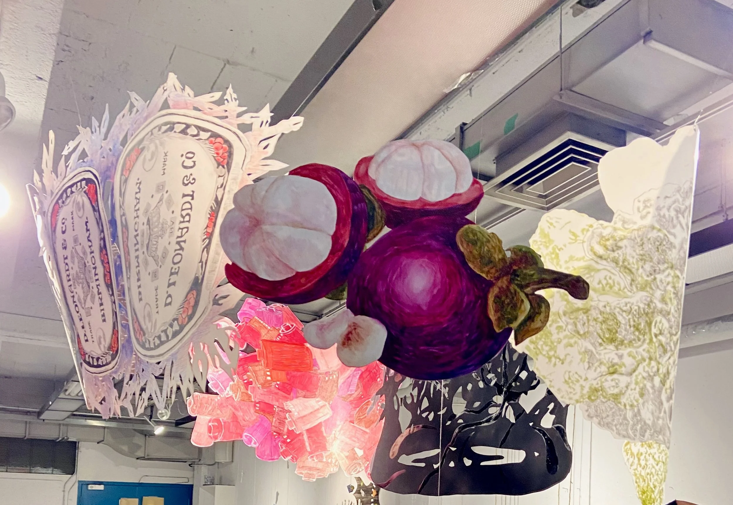 'Memoring', mixed media, 30 inches, 2022