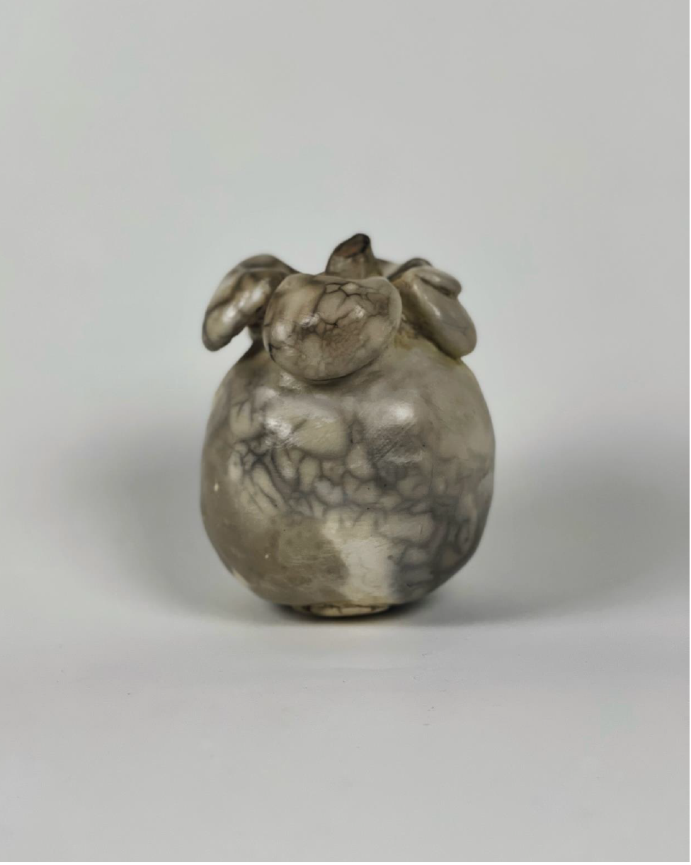 'Mangosteen I', smoke-fired terracotta. 2022