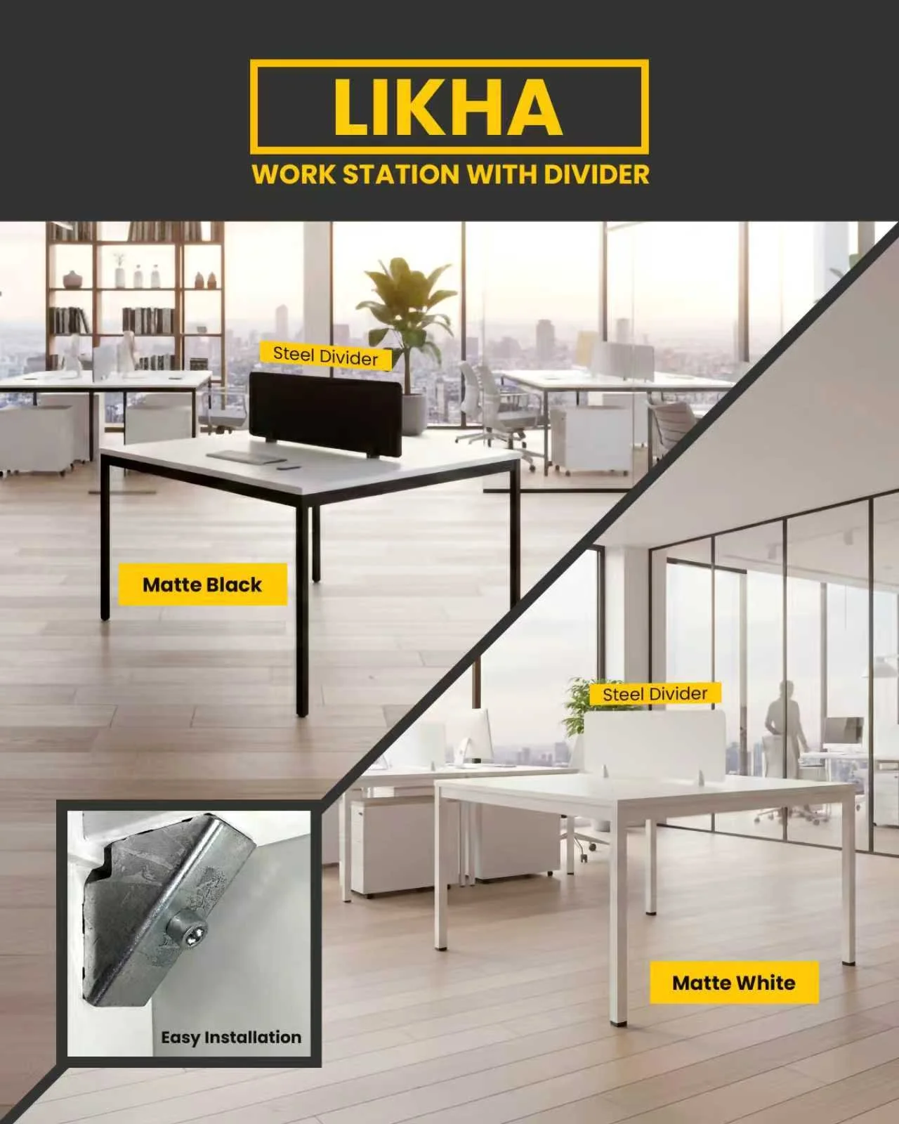 Open space office workstation system with divider panels for BPO office layout Philippines