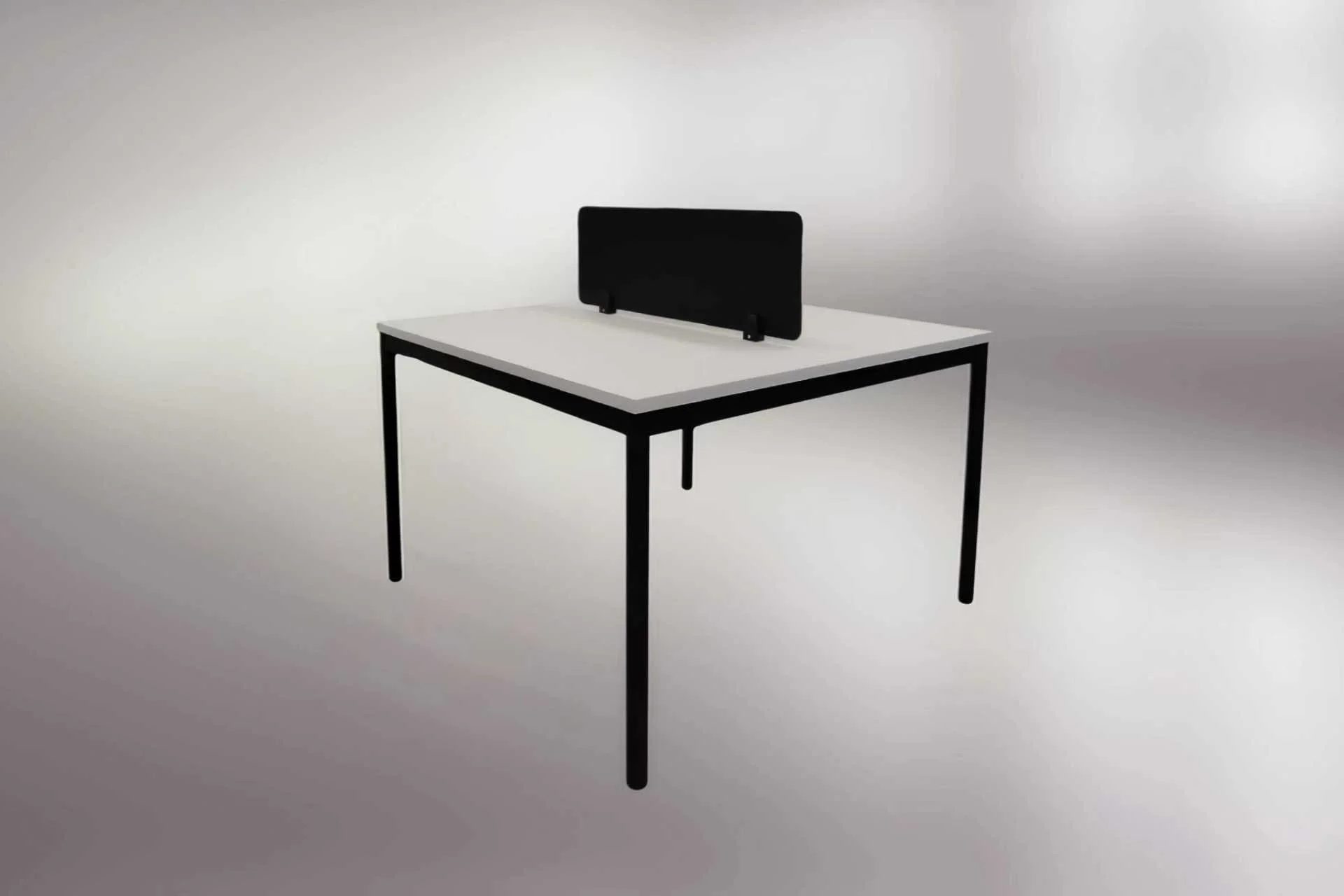LIKHA - Work station 2/4 pax (with divider) [Matte Black]