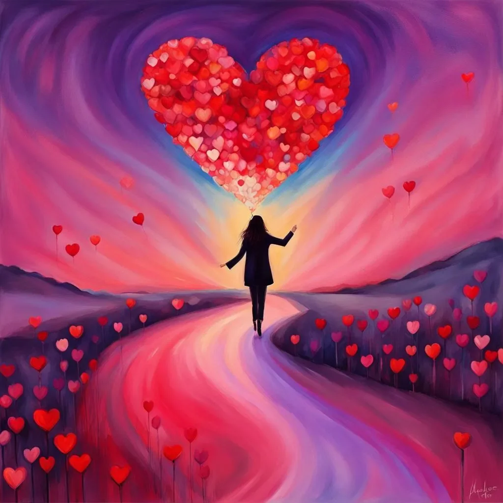 Artistic representation of the "Love Again" journey—silencing the chaos and finding inner peace.