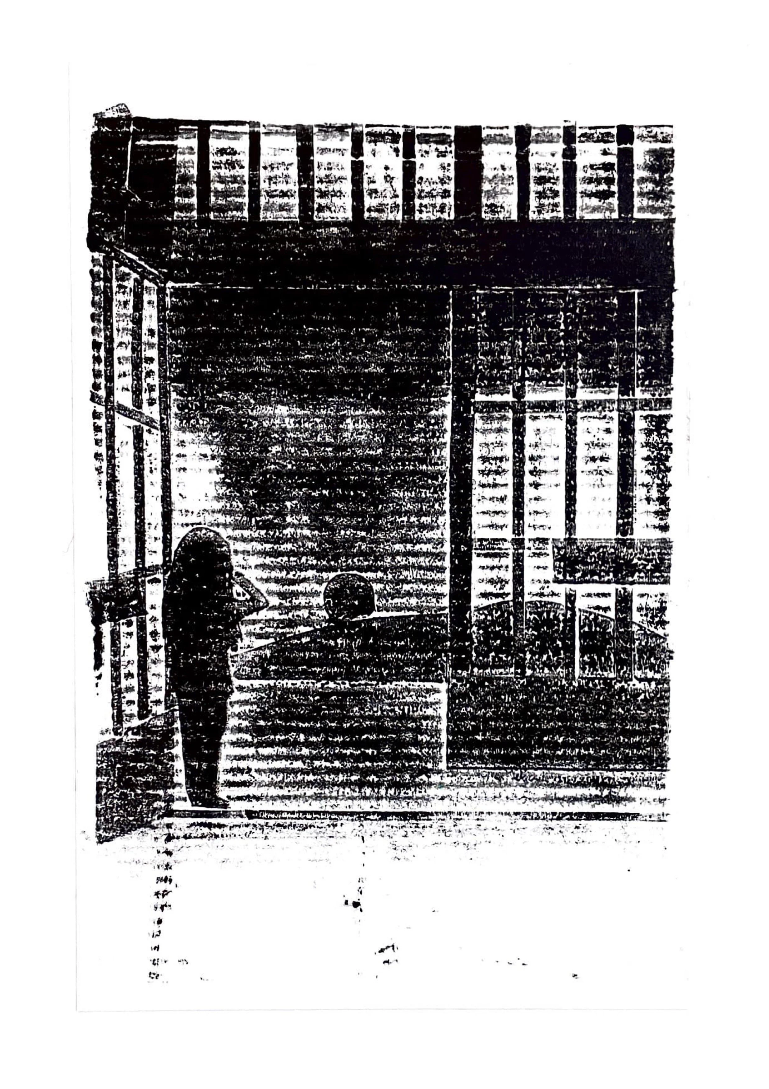 Who Am I? - 1/2 (2022), Collagraph print on card | 21cm x 27.5cm
