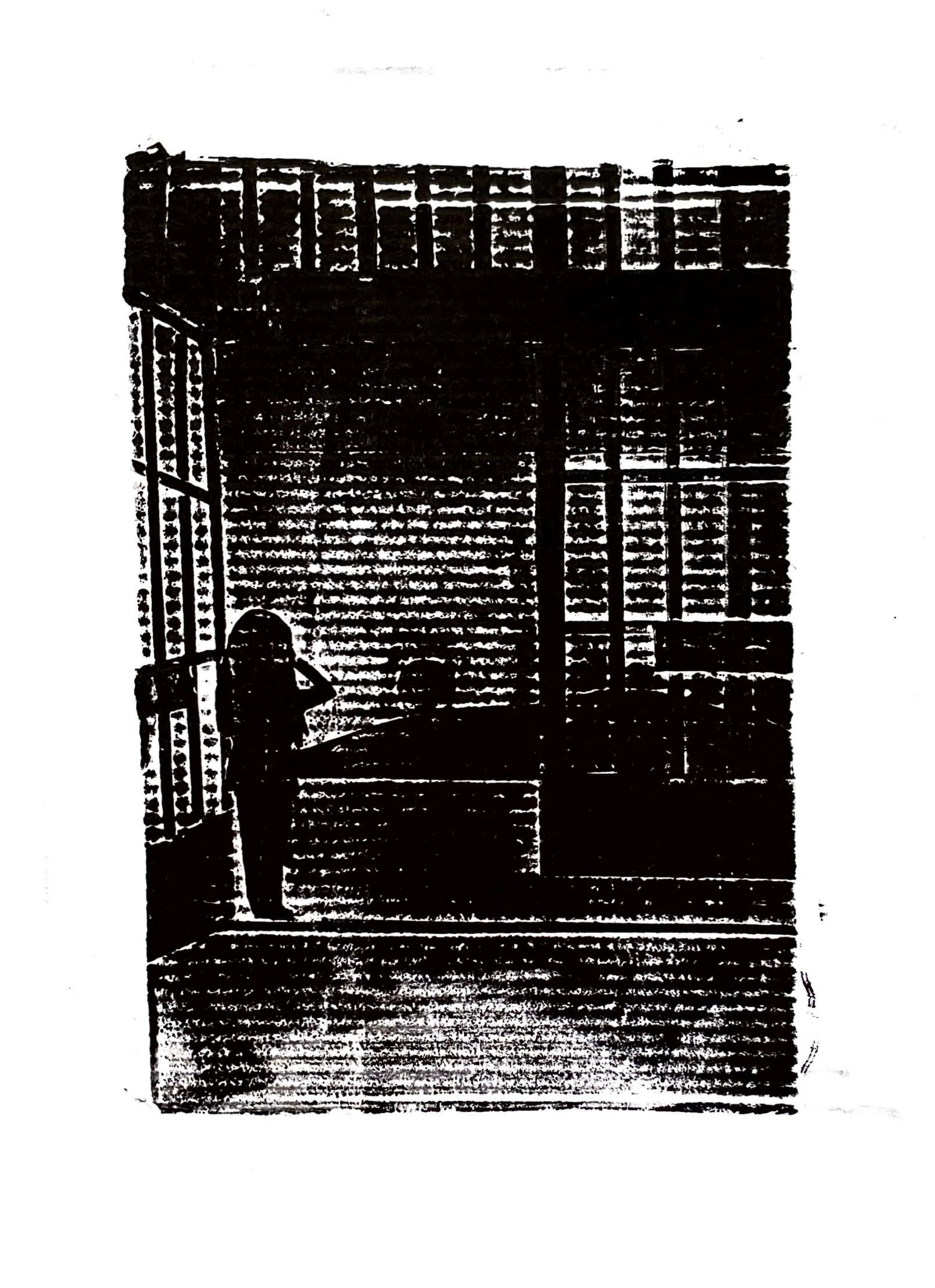 Who Am I? - 2/2 (2022), Collagraph print on card | 21cm x 27.5cm