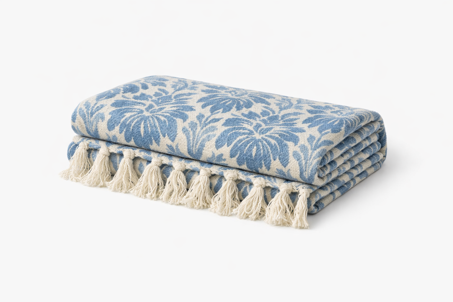 Blue Motif Throw