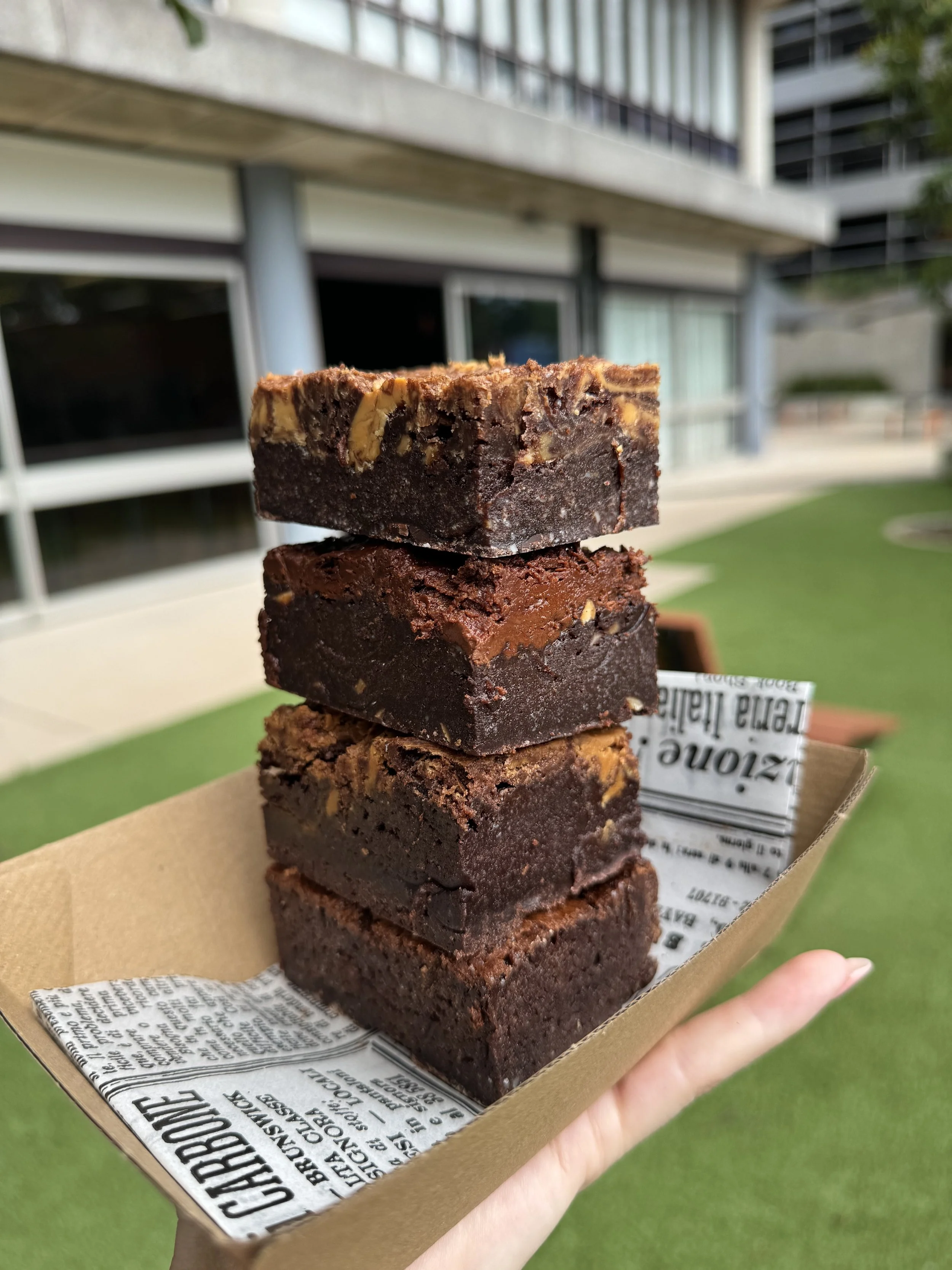 Gluten Free & Vegan Dark Chocolate Brownie