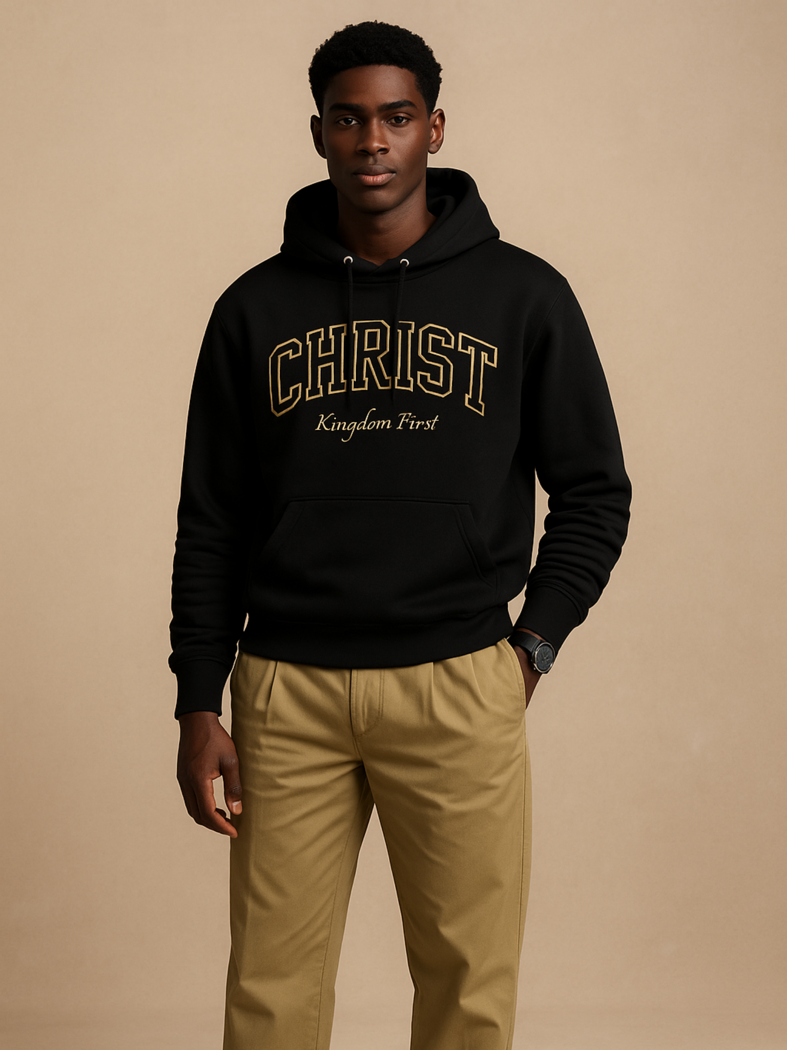 Kingdom first hoodie - Black