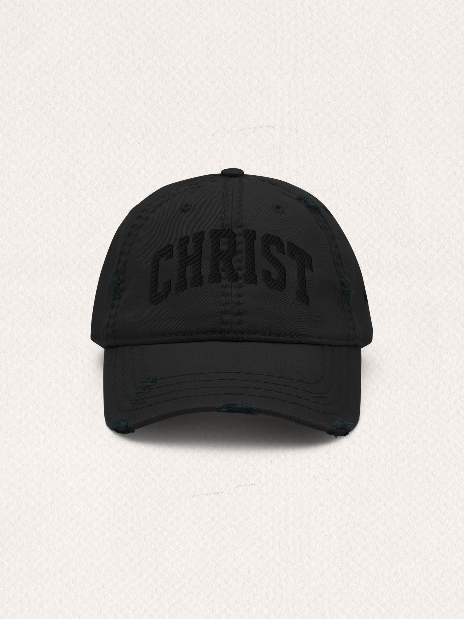 Varsity Christ ball cap - Black