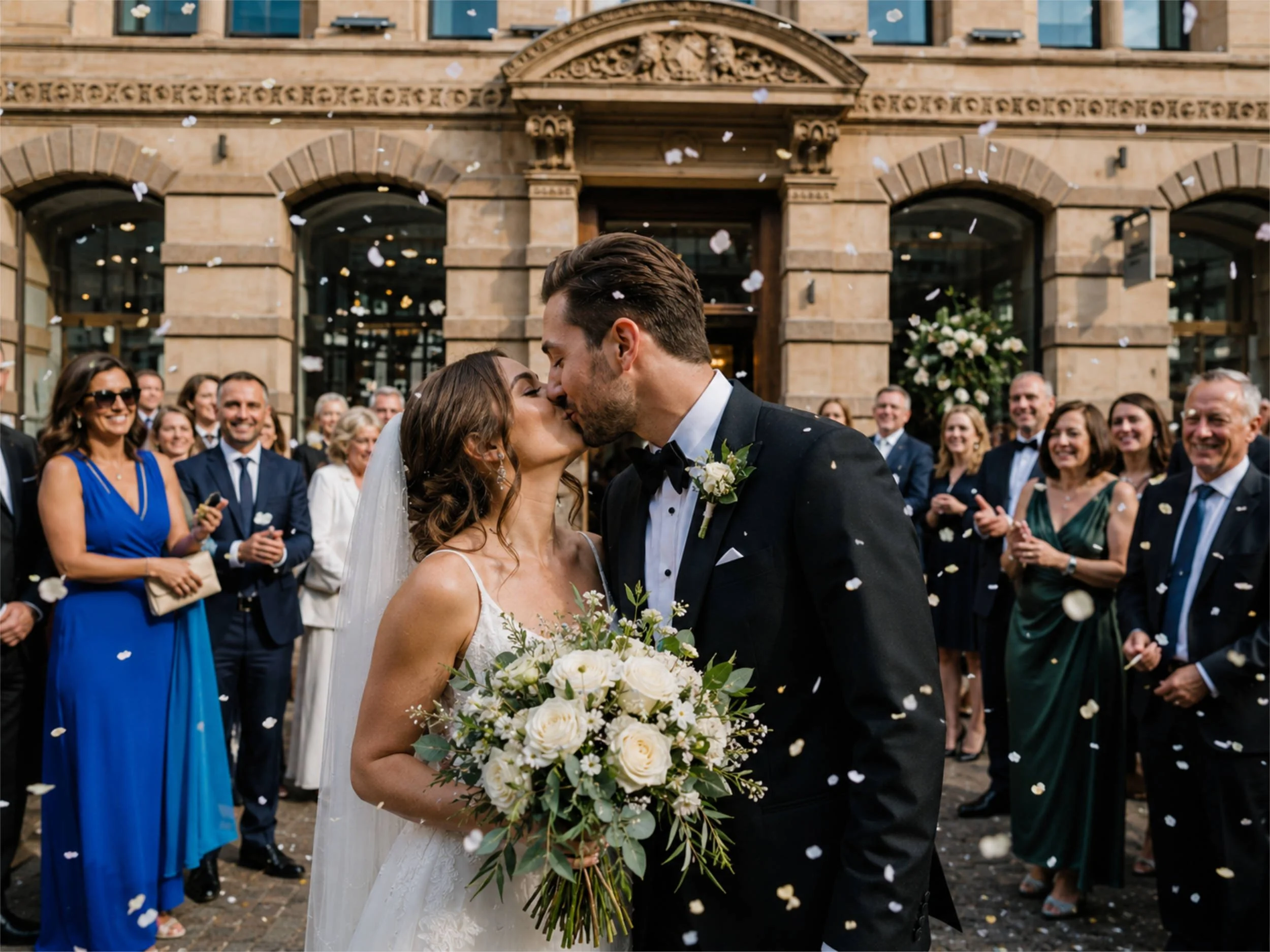 King Street Townhouse Manchester Confetti Wedding Moment