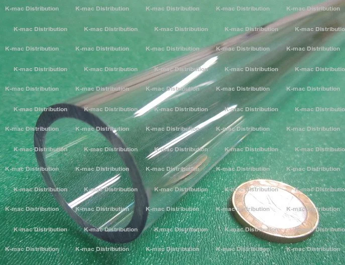 1.25" OD x 1.00" ID x .125" Wall Clear Polycarbonate Tube KM-942