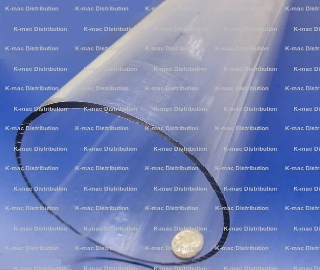4.50" OD x 4.25" ID x .125" Wall Clear Polycarbonate Tube KM-8033Z