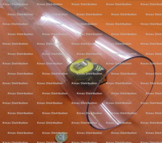9.00" OD x 8.75" ID x .250" Wall x 96” Length Clear Polycarbonate Tube KM-8041Z