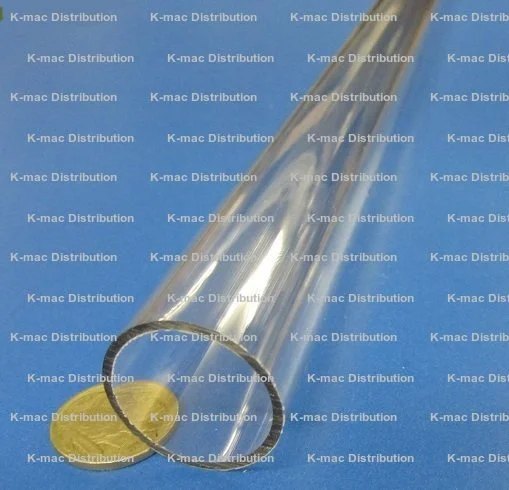1.125" OD x 1.00 ID x .062" Wall Clear Polycarbonate Tube KM-2171