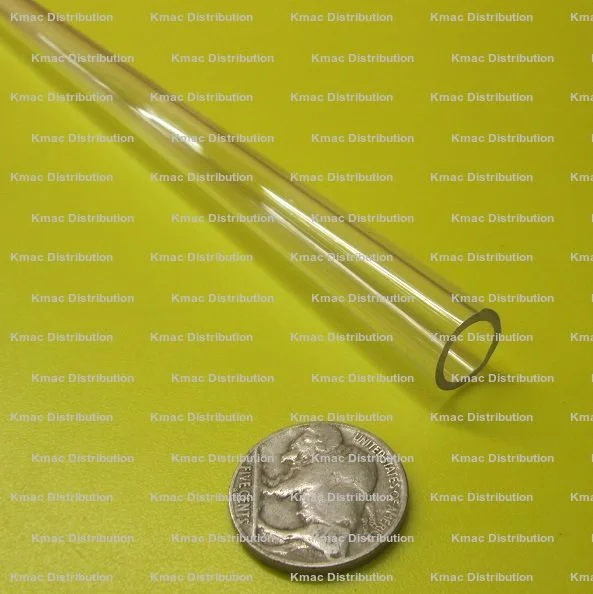 .500" OD x .375" ID x .062" Wall Clear Polycarbonate Tube KM-937