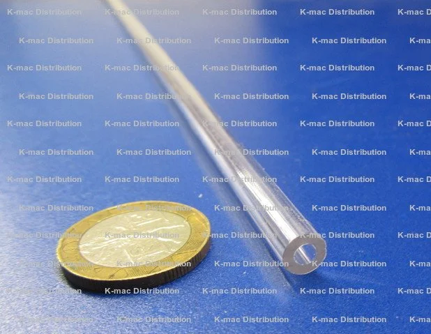 .250" OD x .125" ID x .062" Wall Clear Polycarbonate Tube KM-8024Z