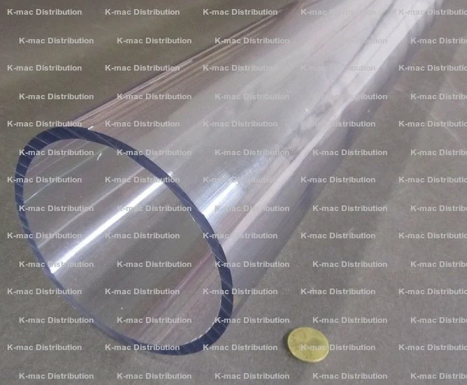 5.25" OD x 4.75" ID x .250" Wall Clear Polycarbonate Tube KM-8060Z